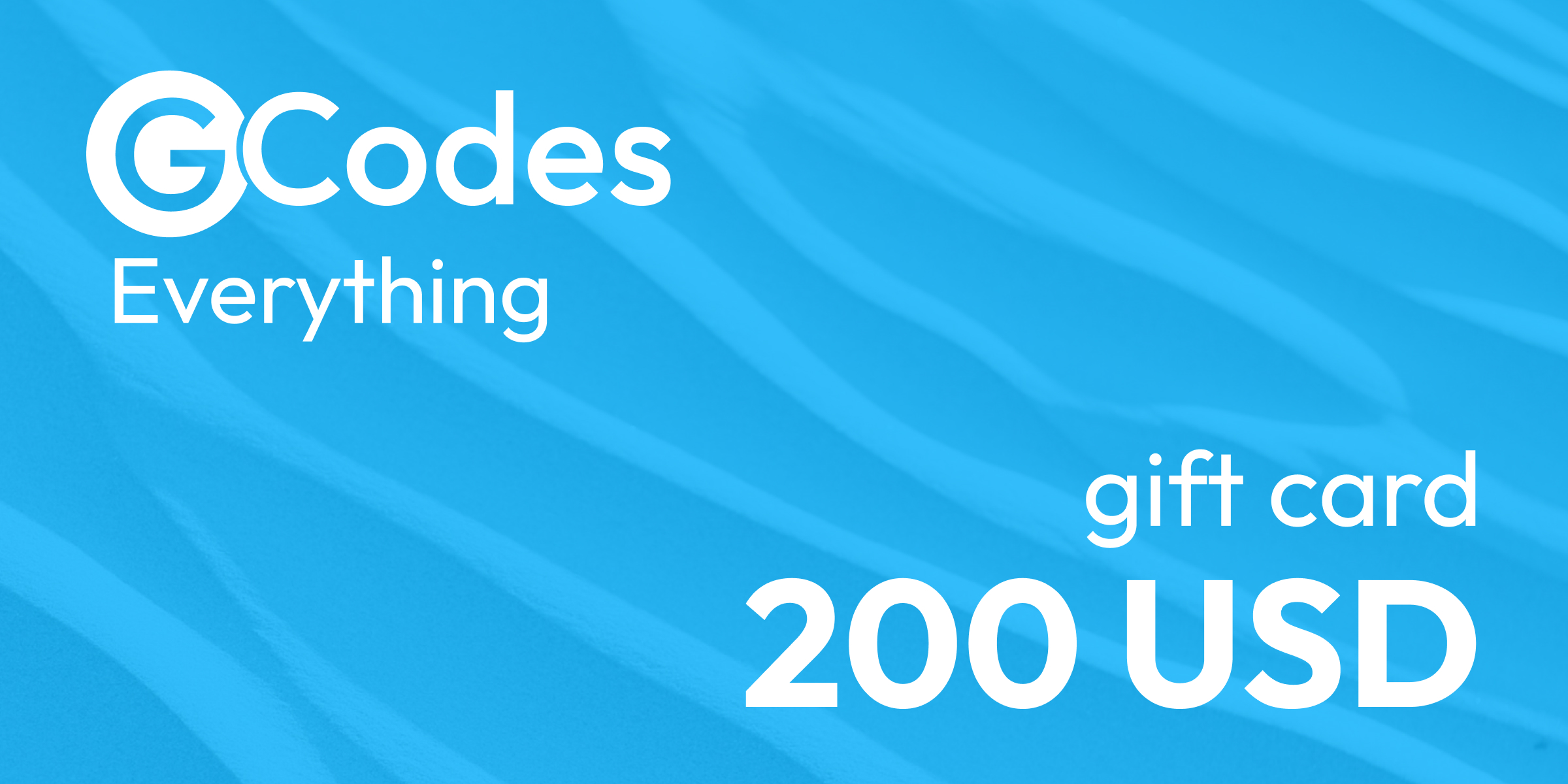 GCodes Global Everything Gift Card 200 USD