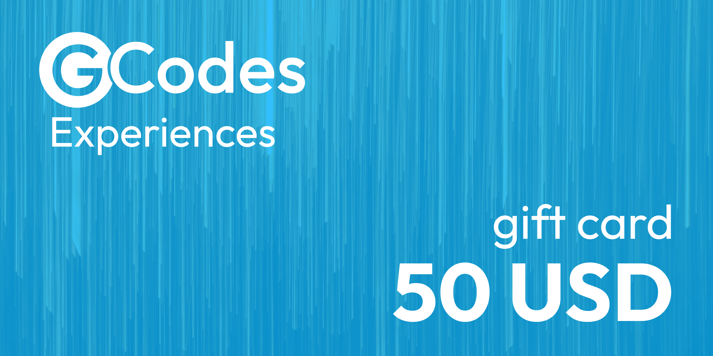GCodes Global Experiences Gift Card 50 USD