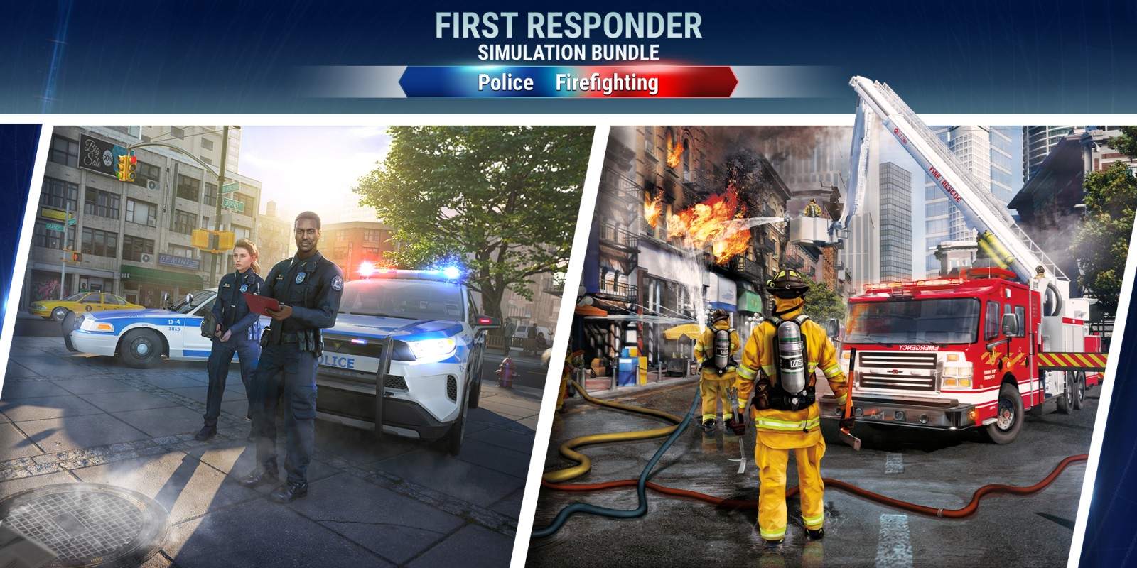 First Responder Simulation Bundle Police Firefighting (PS4 Account)