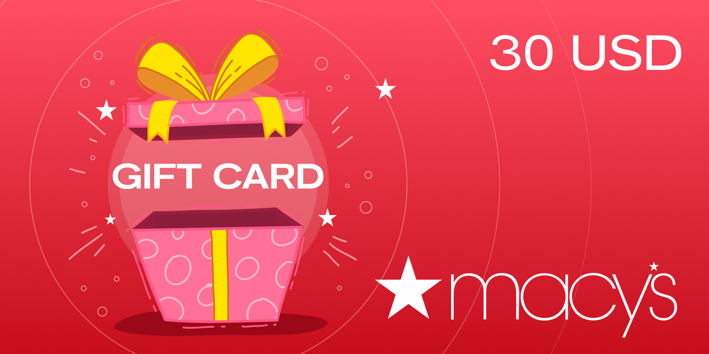 Macys Gift Card 30 USD