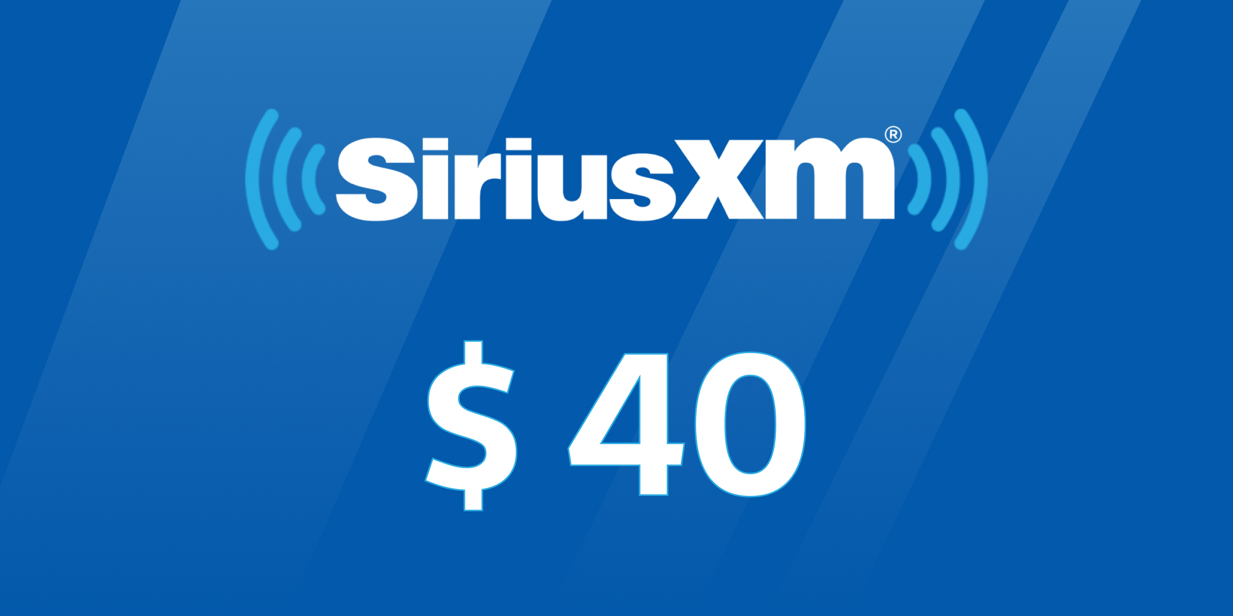 SiriusXM Gift Card 40 USD