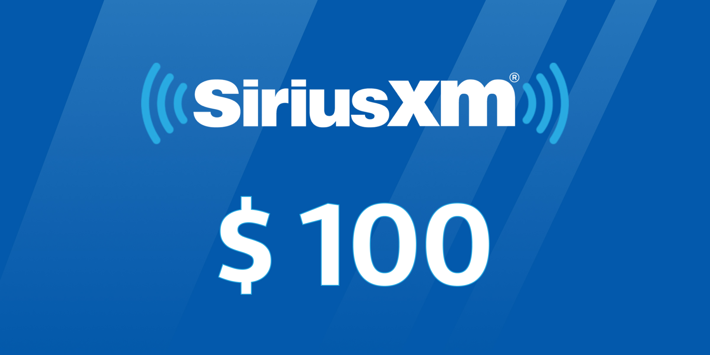 SiriusXM Gift Card 100 USD