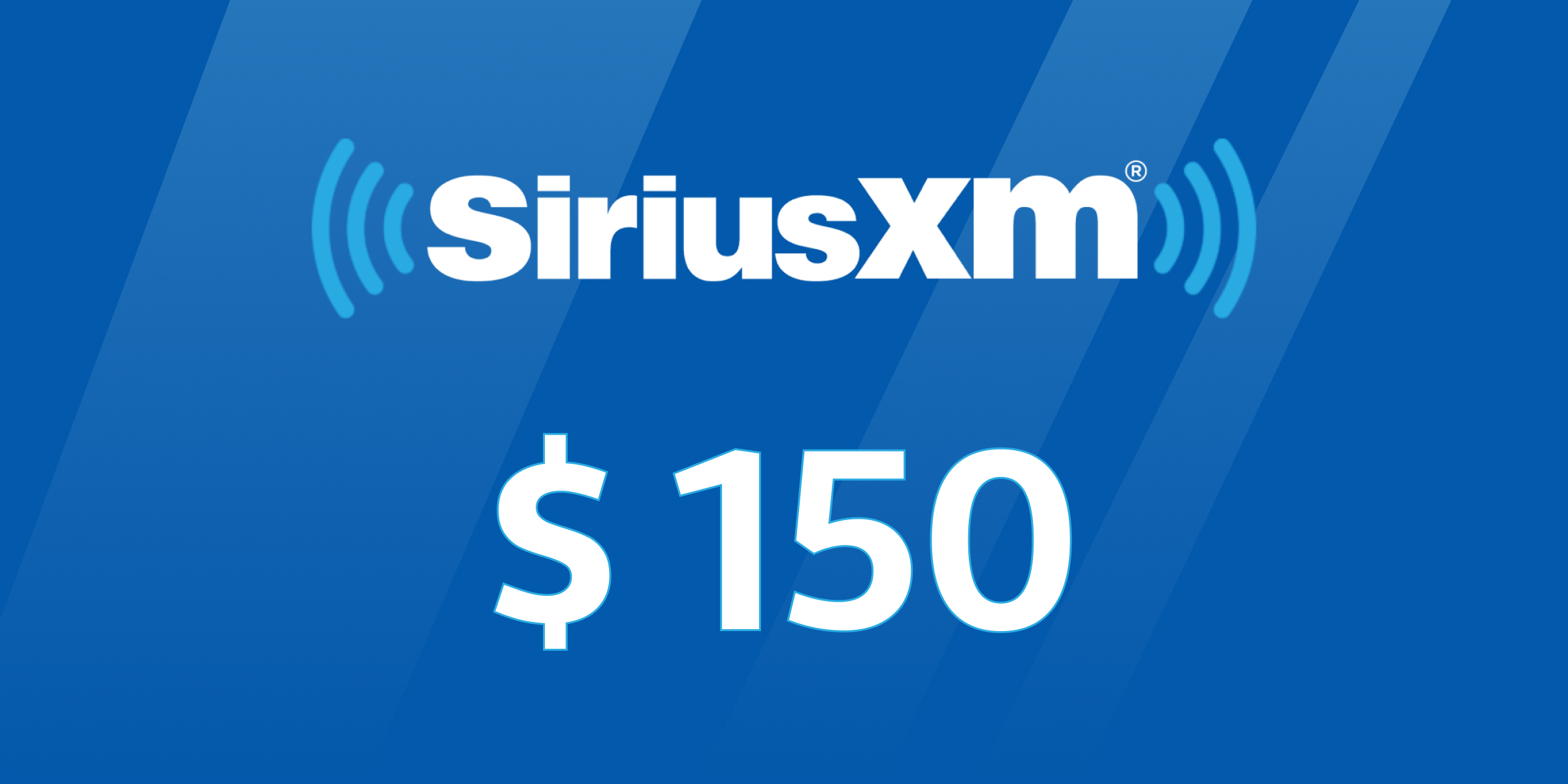 SiriusXM Gift Card 150 USD