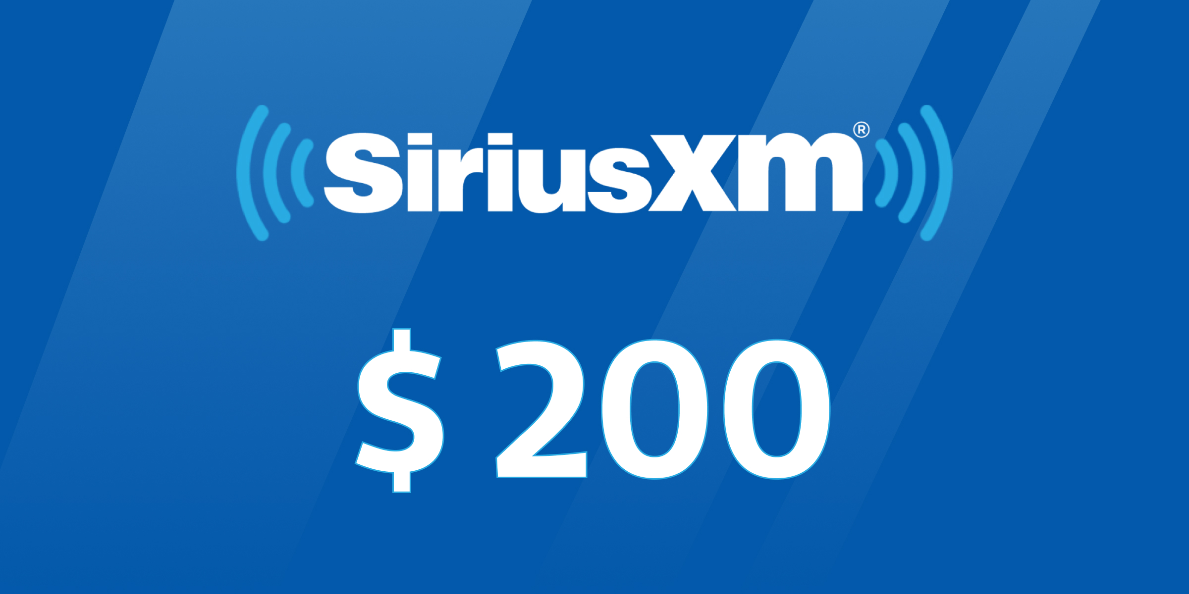 SiriusXM Gift Card 200 USD