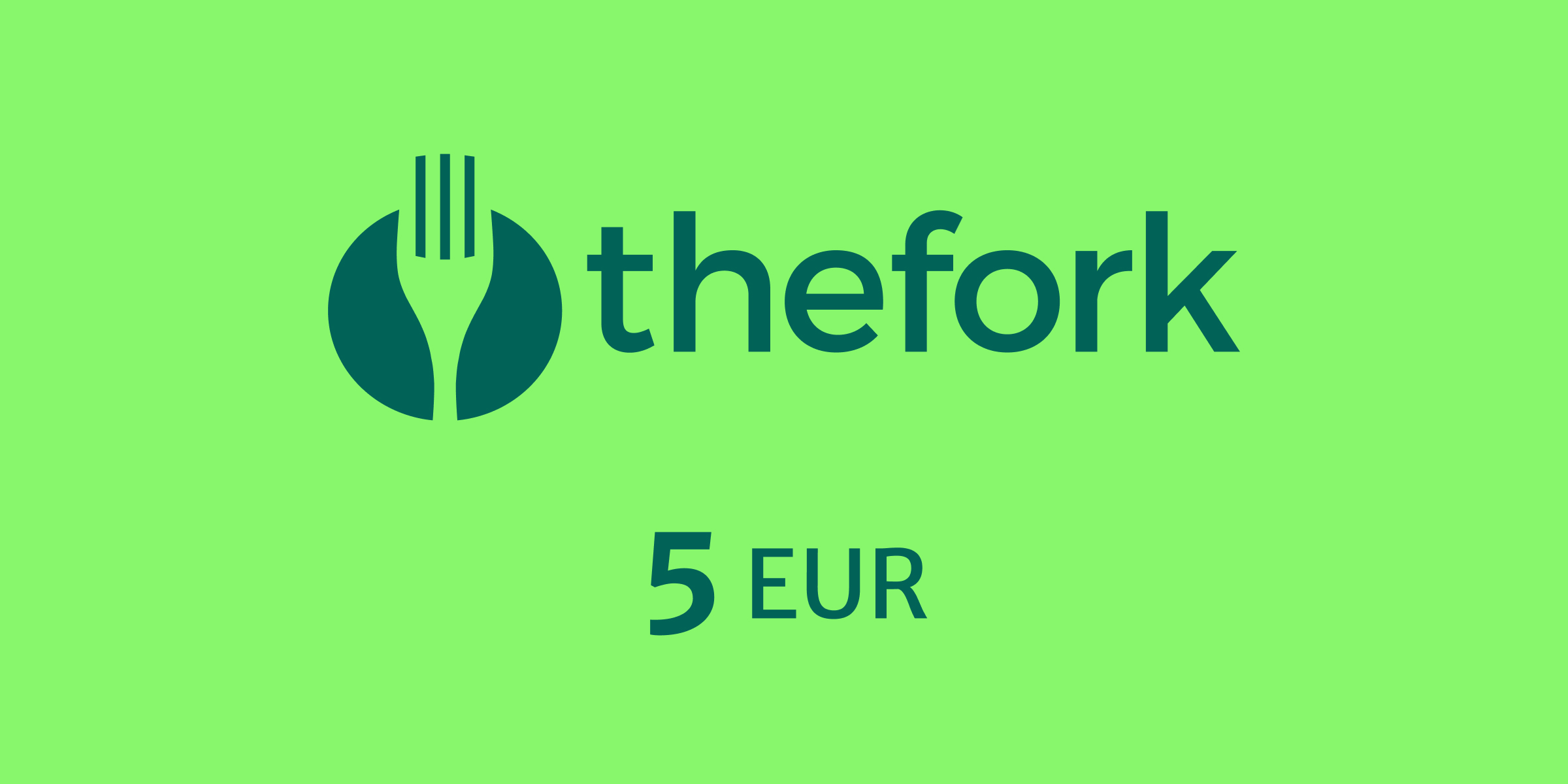 The Fork Gift Card 5 EUR