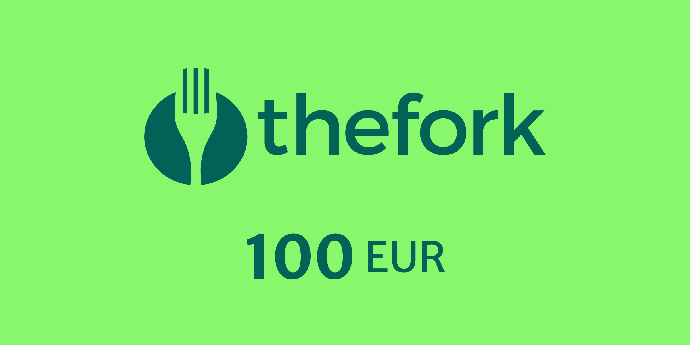The Fork Gift Card 100 EUR