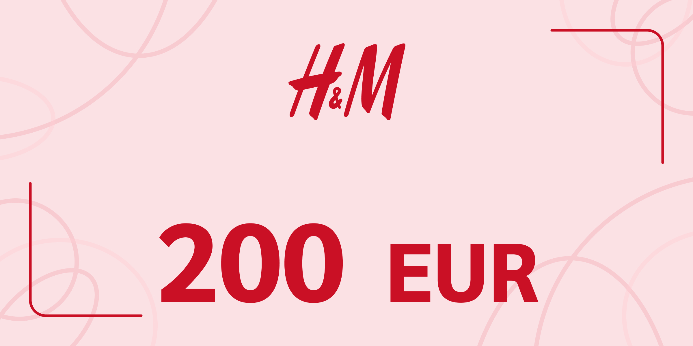 H and M Gift Card 200 EUR