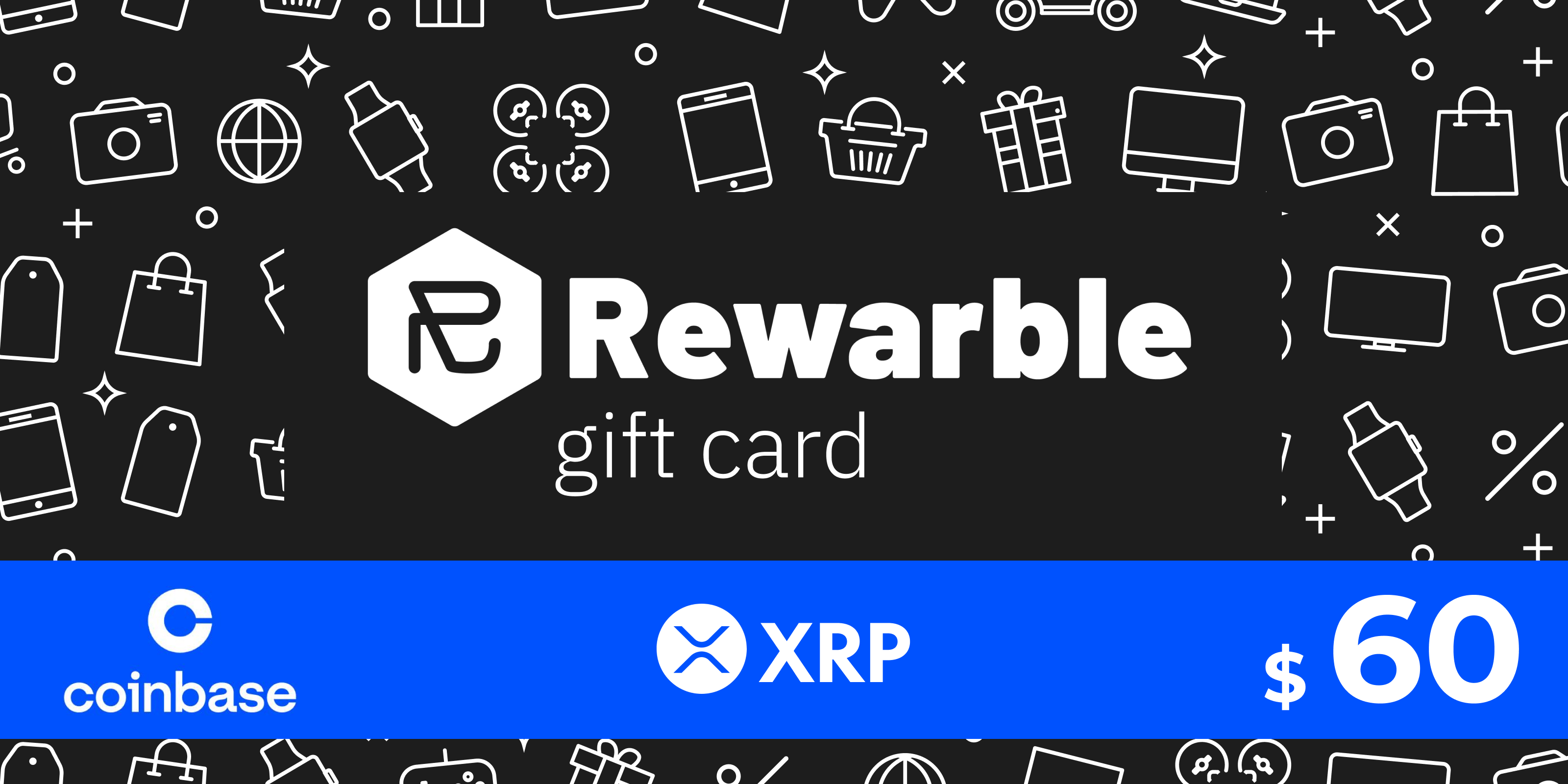 Rewarble Coinbase Gift Card XRP 60 USD