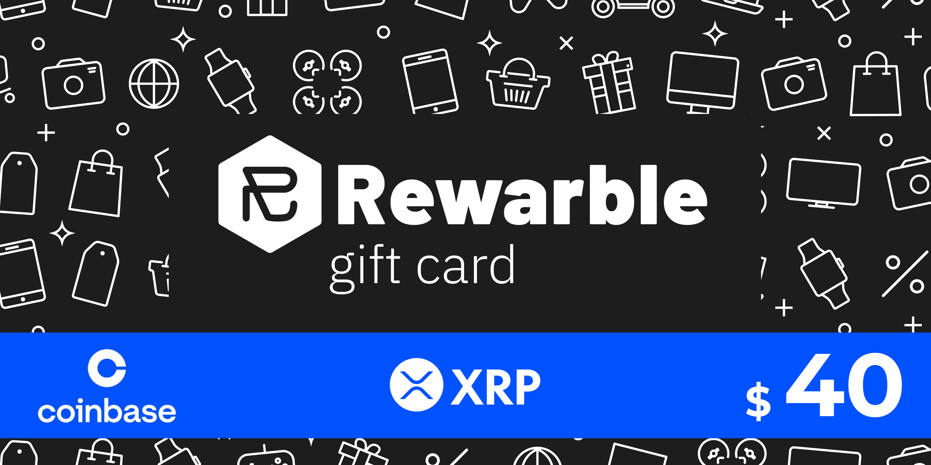 Rewarble Coinbase Gift Card XRP 40 USD