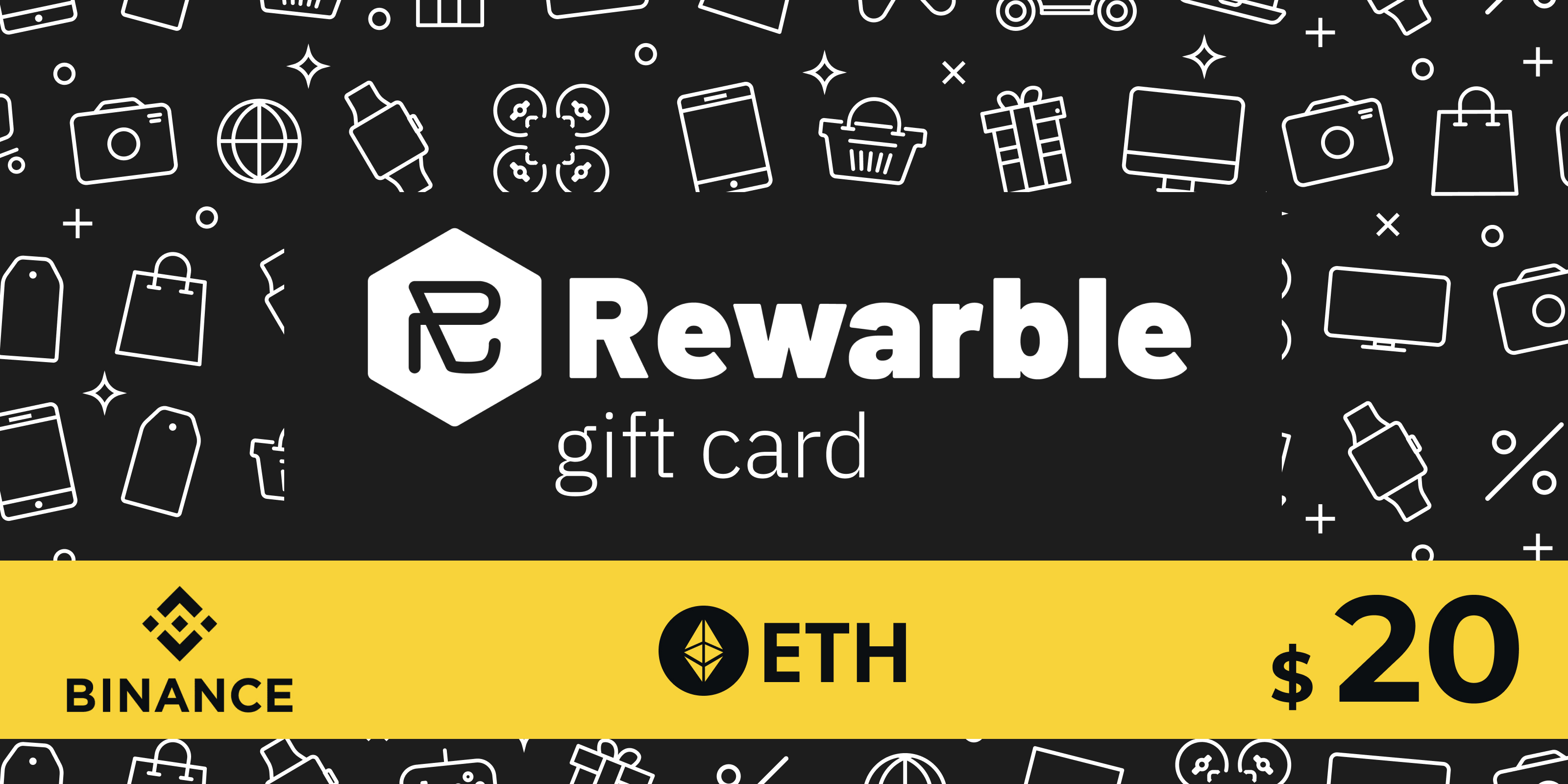 Rewarble Binance Gift Card ETH 20 USD