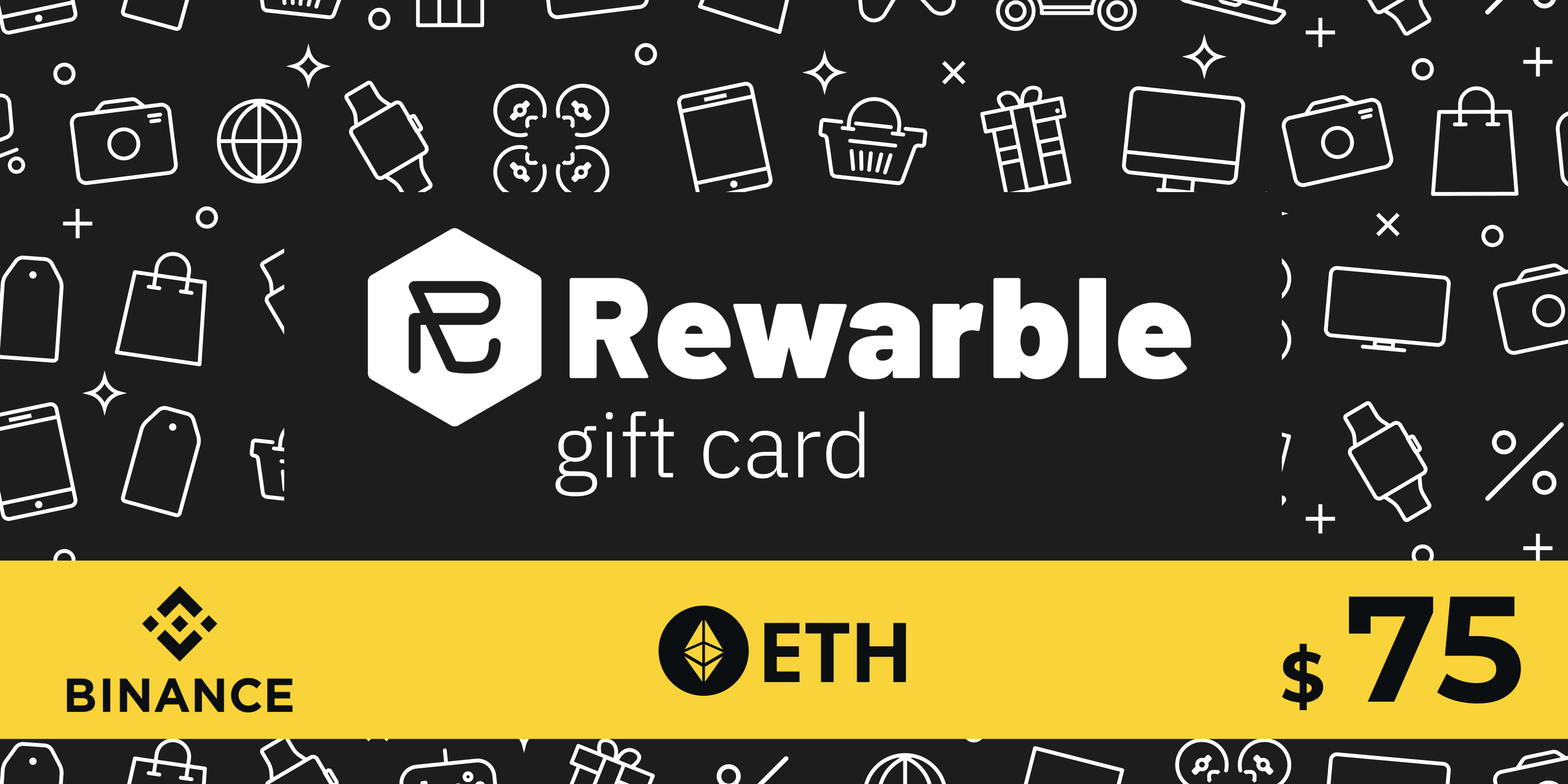 Rewarble Binance Gift Card ETH 75 USD
