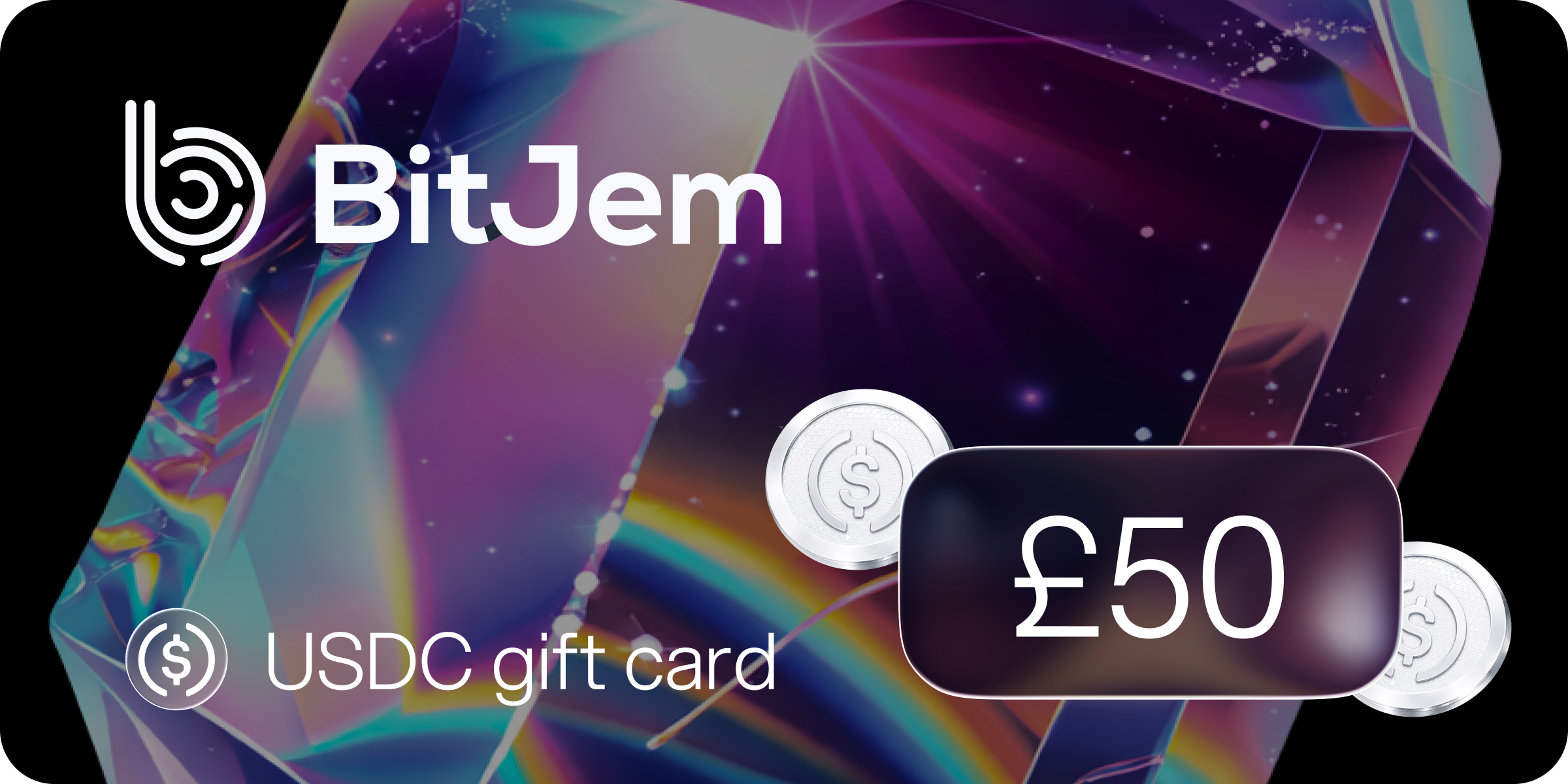 BitJem USDC Gift Card 50 GBP