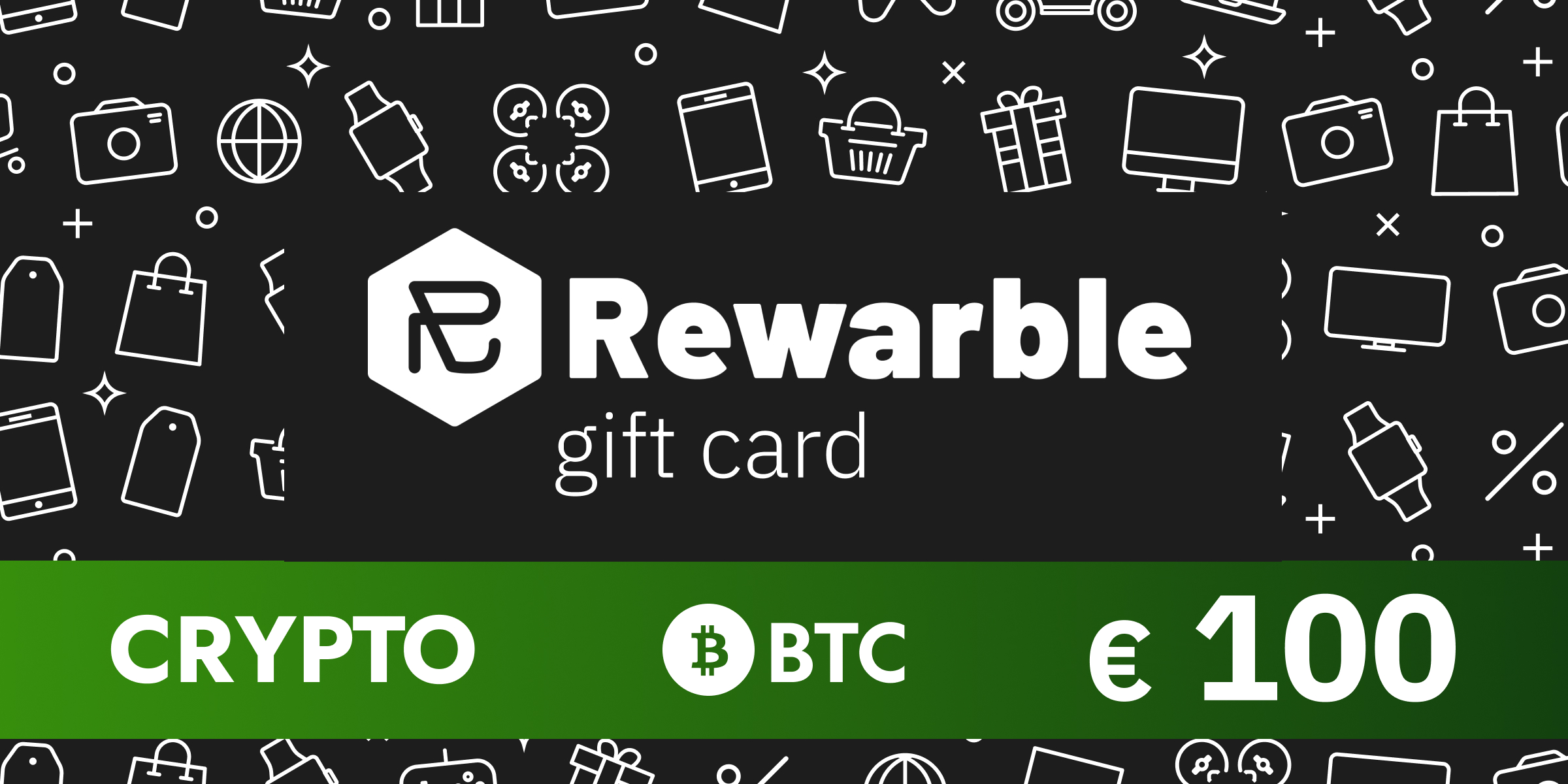 Rewarble Crypto Gift Card BTC 100 EUR