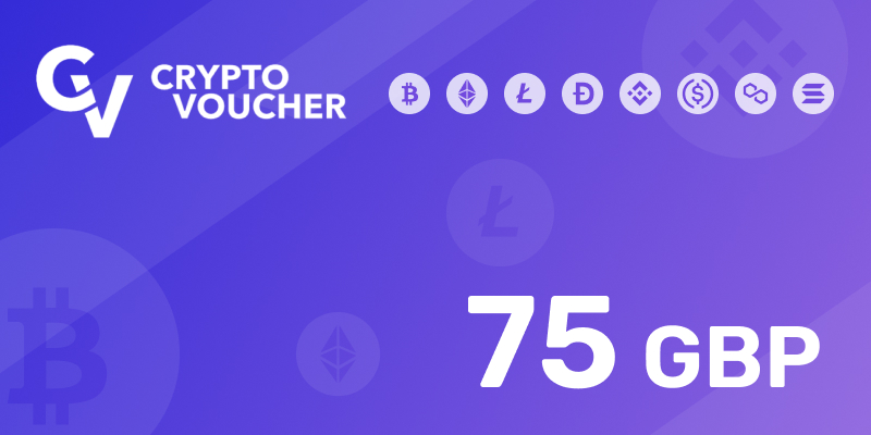 Crypto Voucher Gift Card 75 GBP