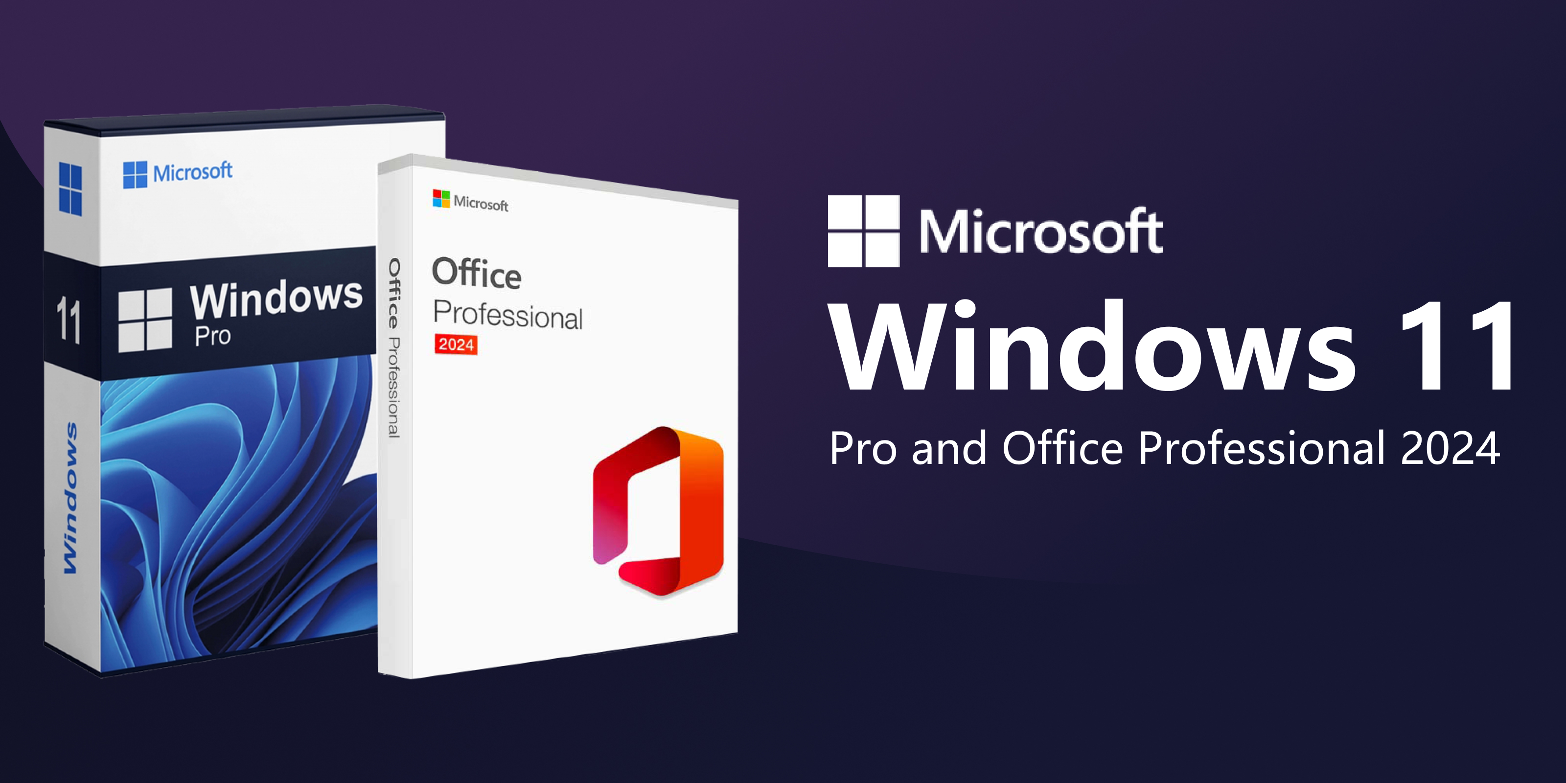 Microsoft Windows 11 Pro and Office Professional 2024