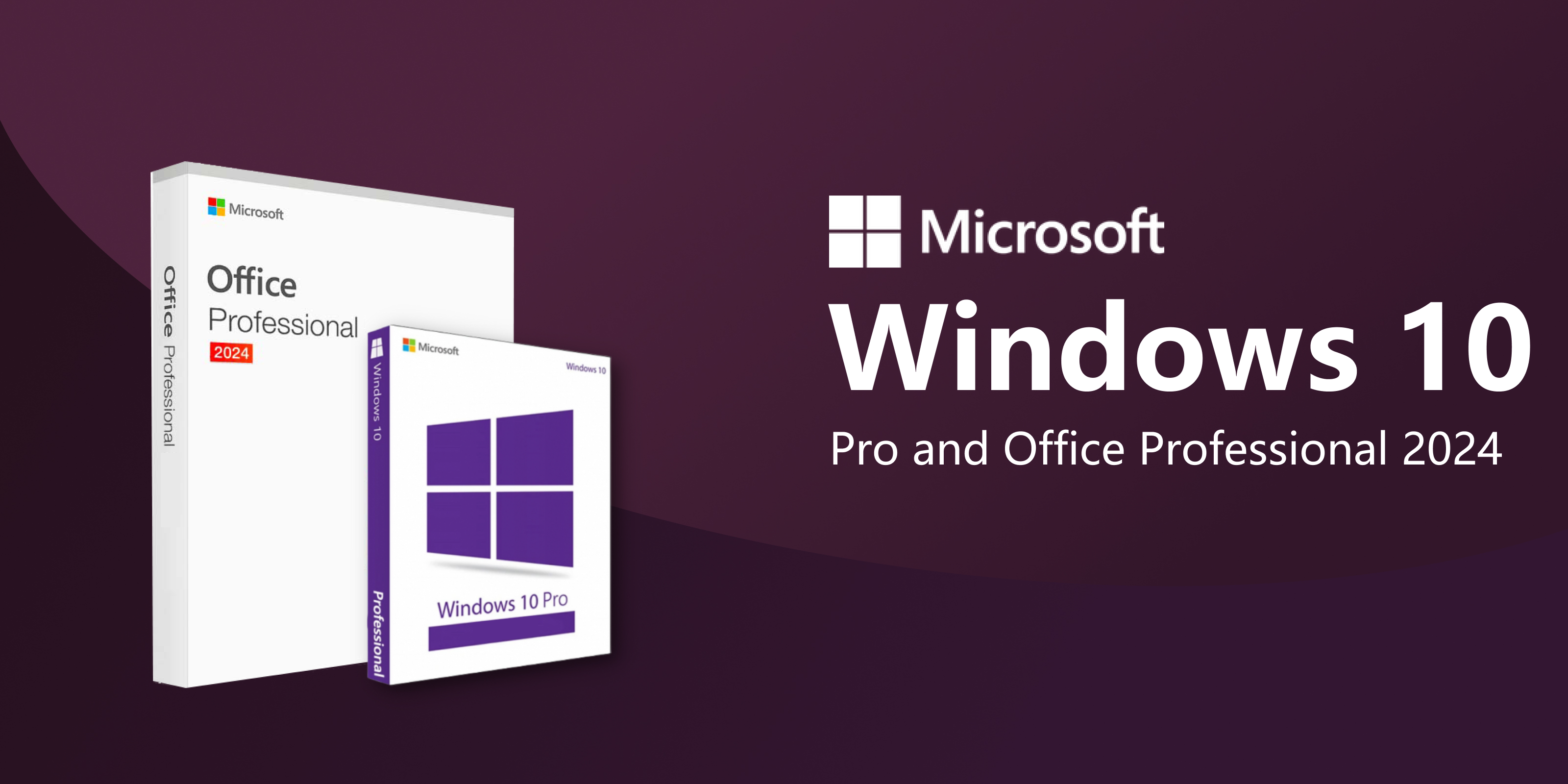 Microsoft Windows 10 Pro and Office Professional 2024
