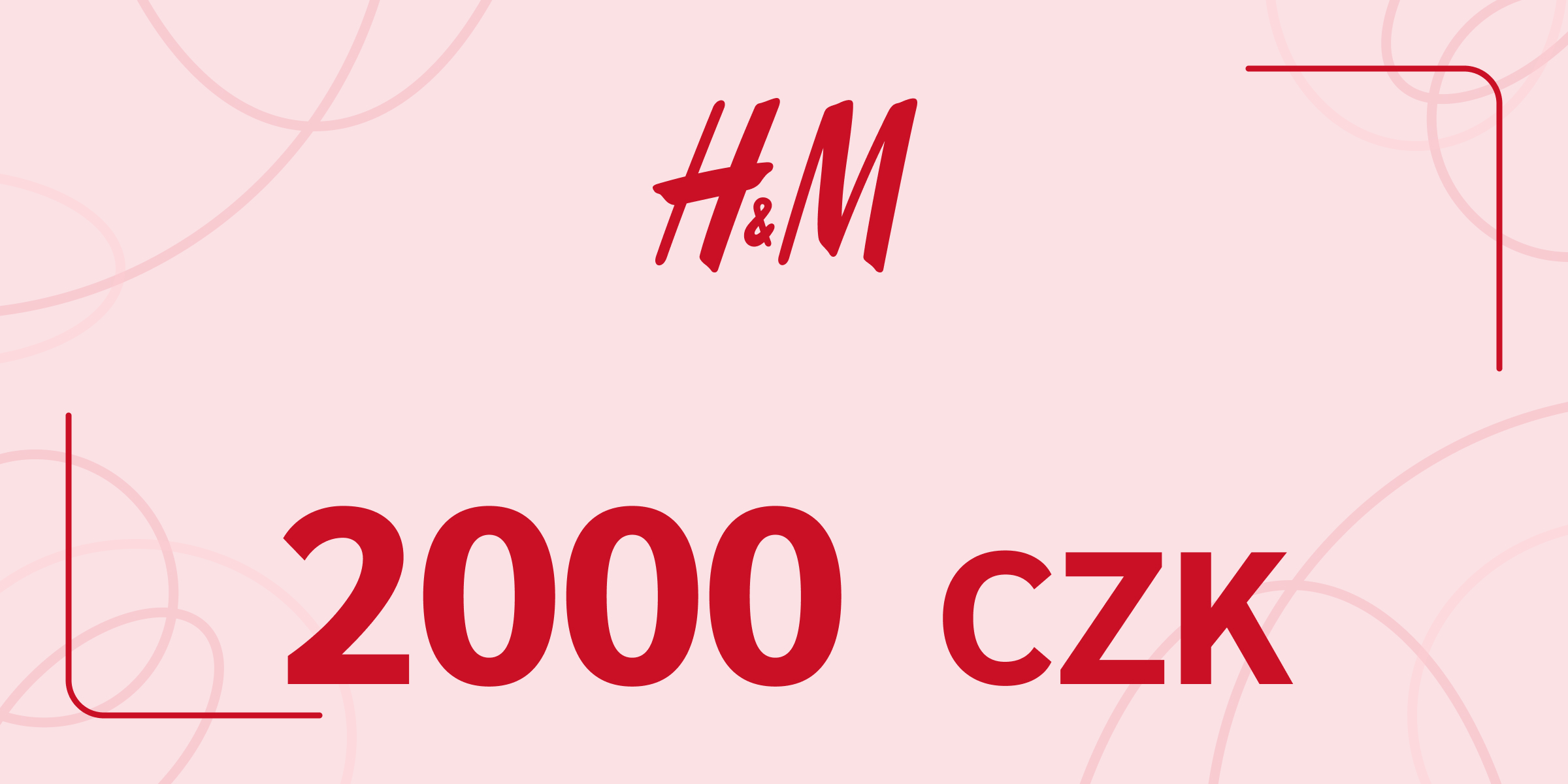 H and M Gift Card 2000 CZK