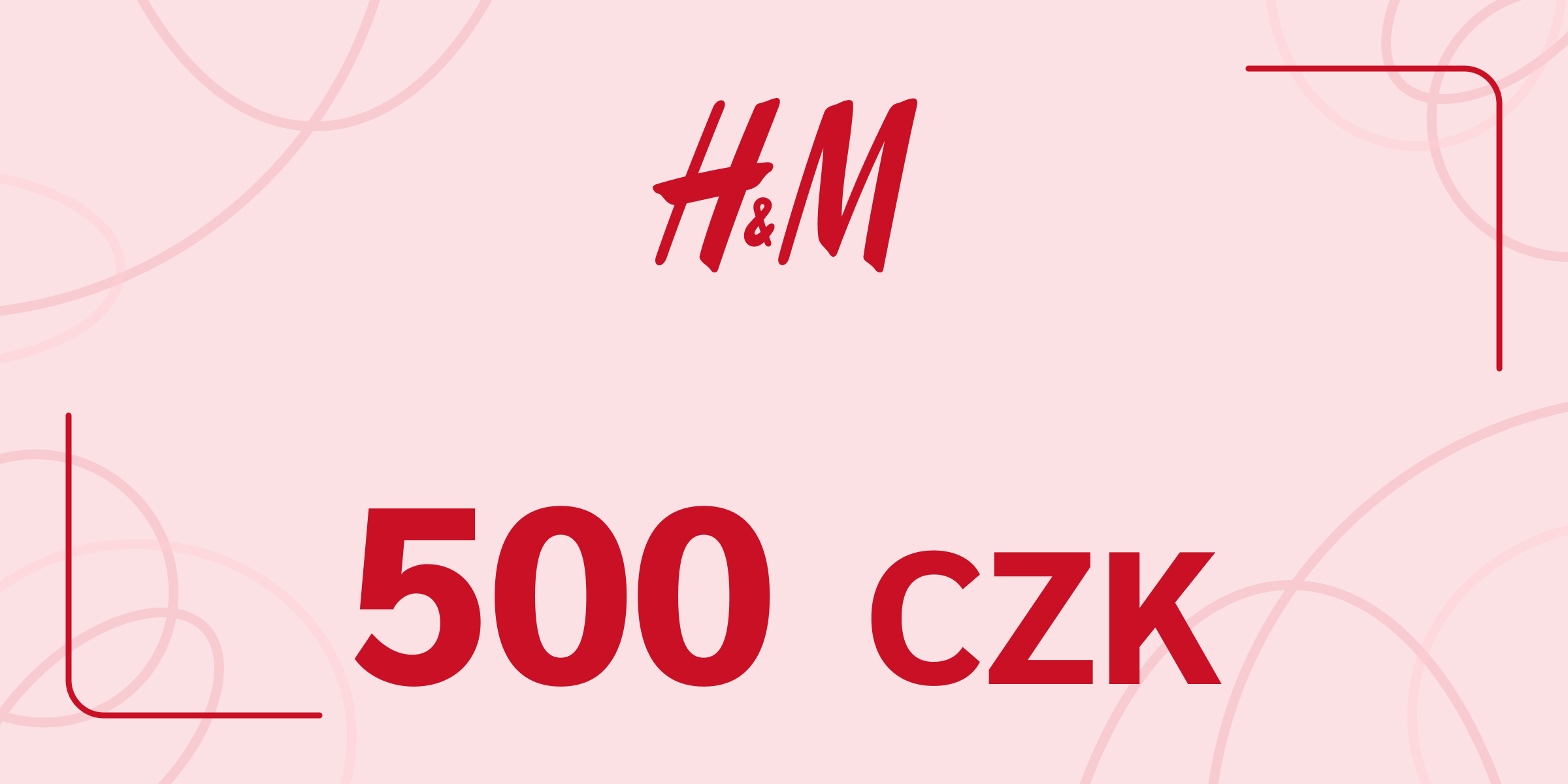 H and M Gift Card 500 CZK