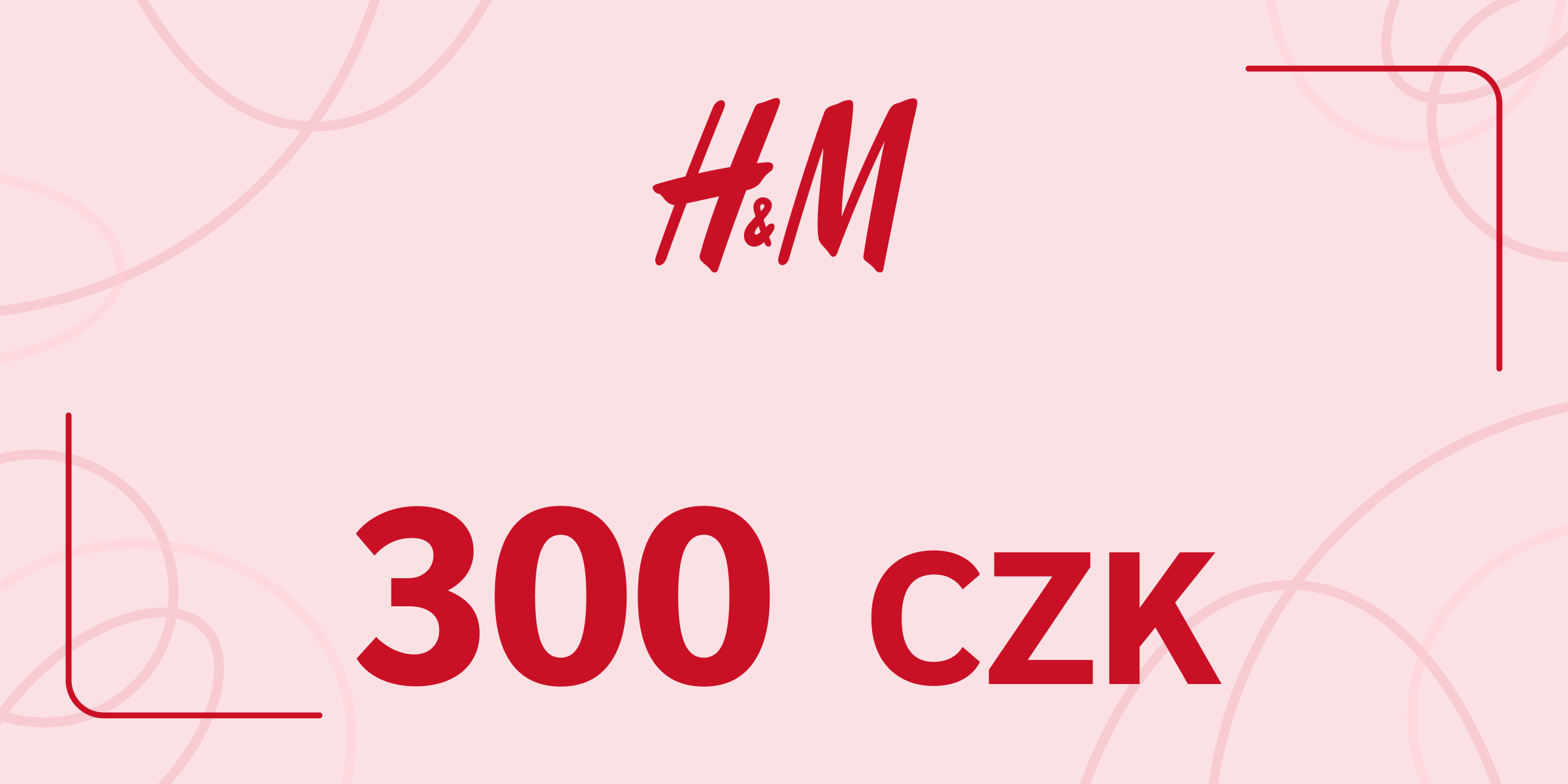 H and M Gift Card 300 CZK