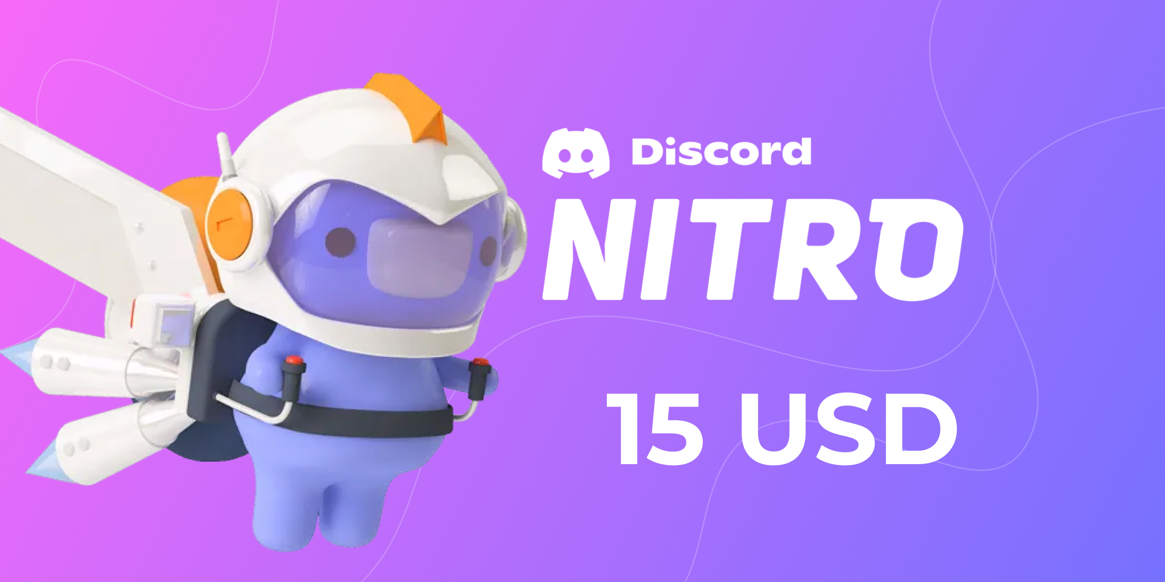 Discord Nitro Gift Card 15 USD