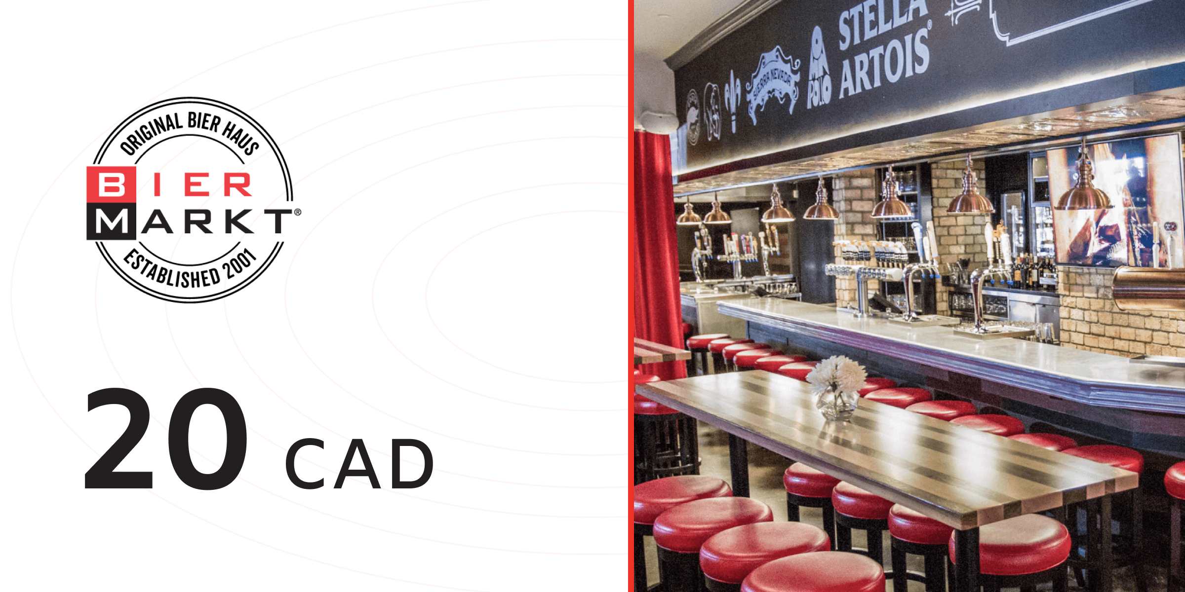 Bier Markt Gift Card 20 CAD