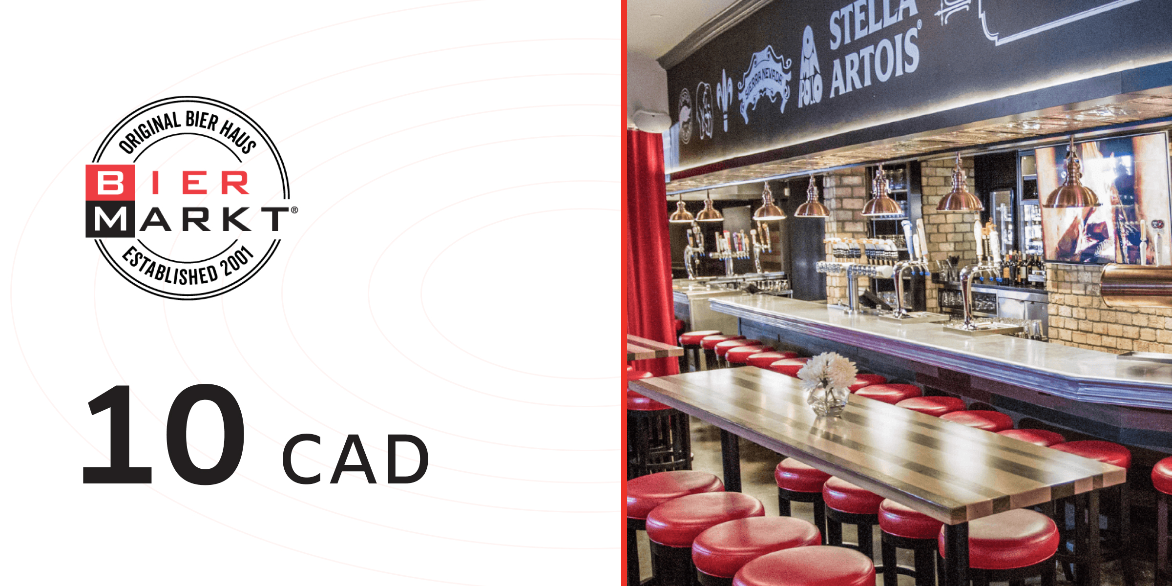 Bier Markt Gift Card 10 CAD
