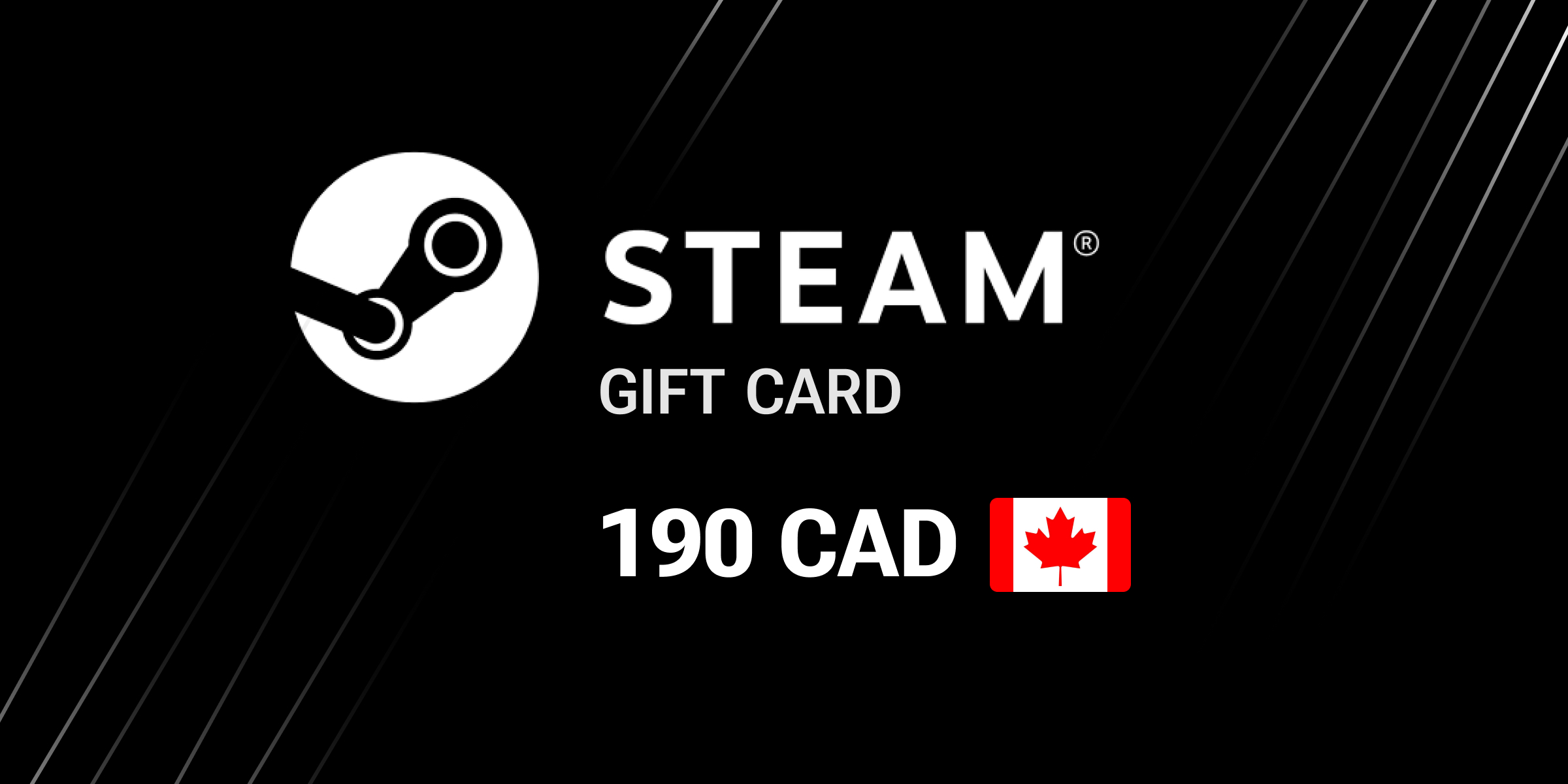 Steam Gift Card 190 CAD