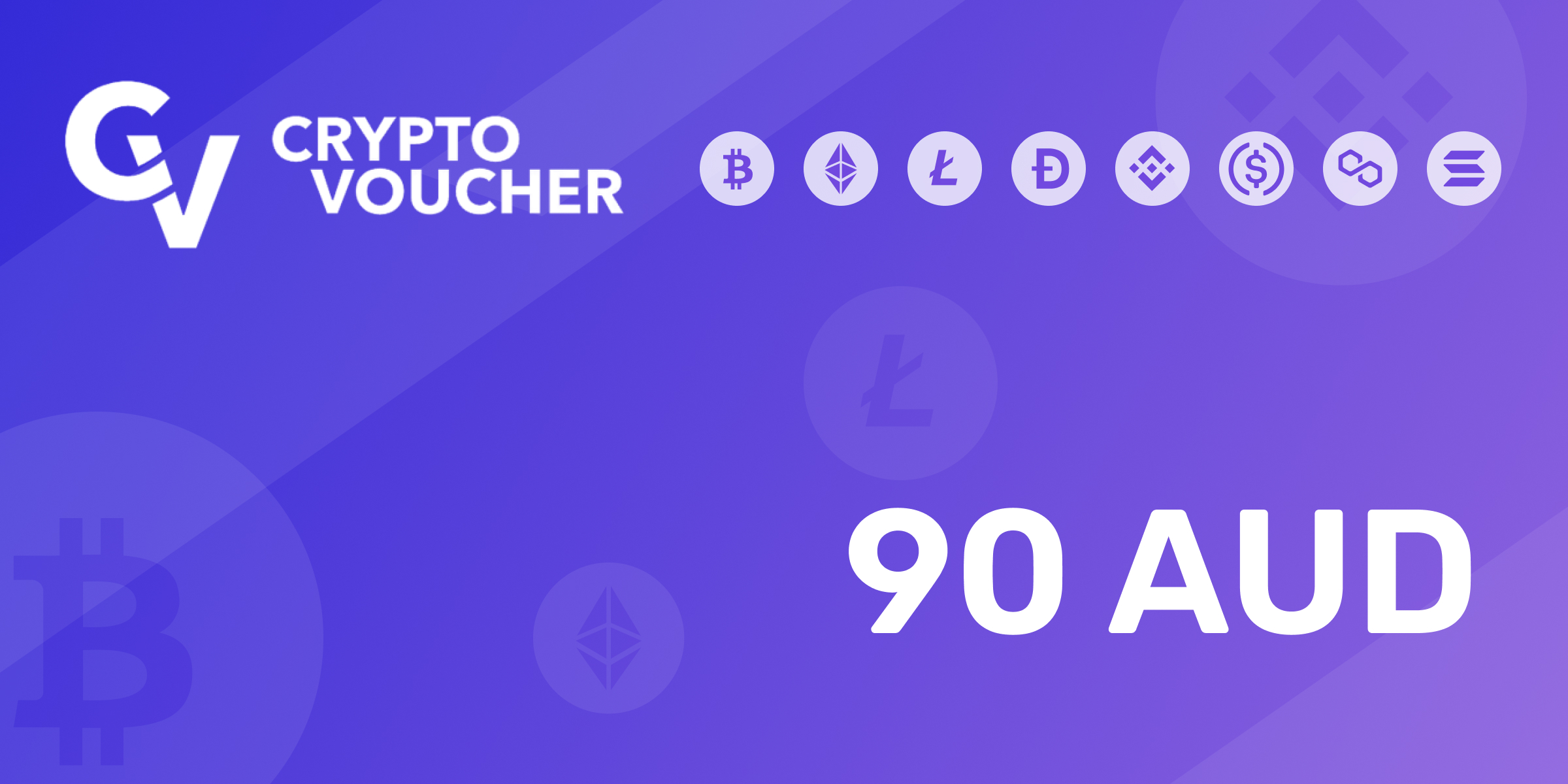 Crypto Voucher Gift Card 90 AUD