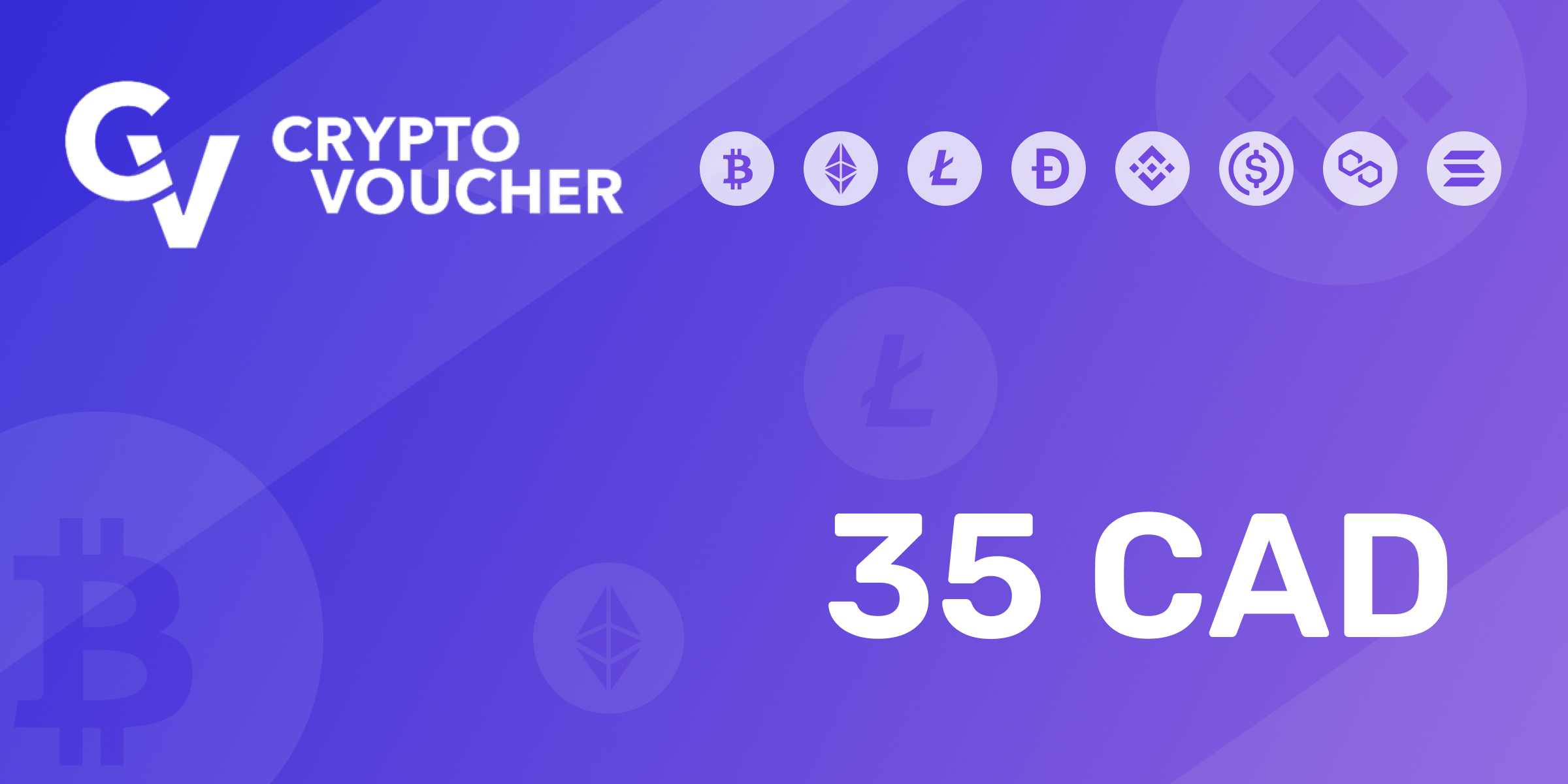 Crypto Voucher Gift Card 35 CAD