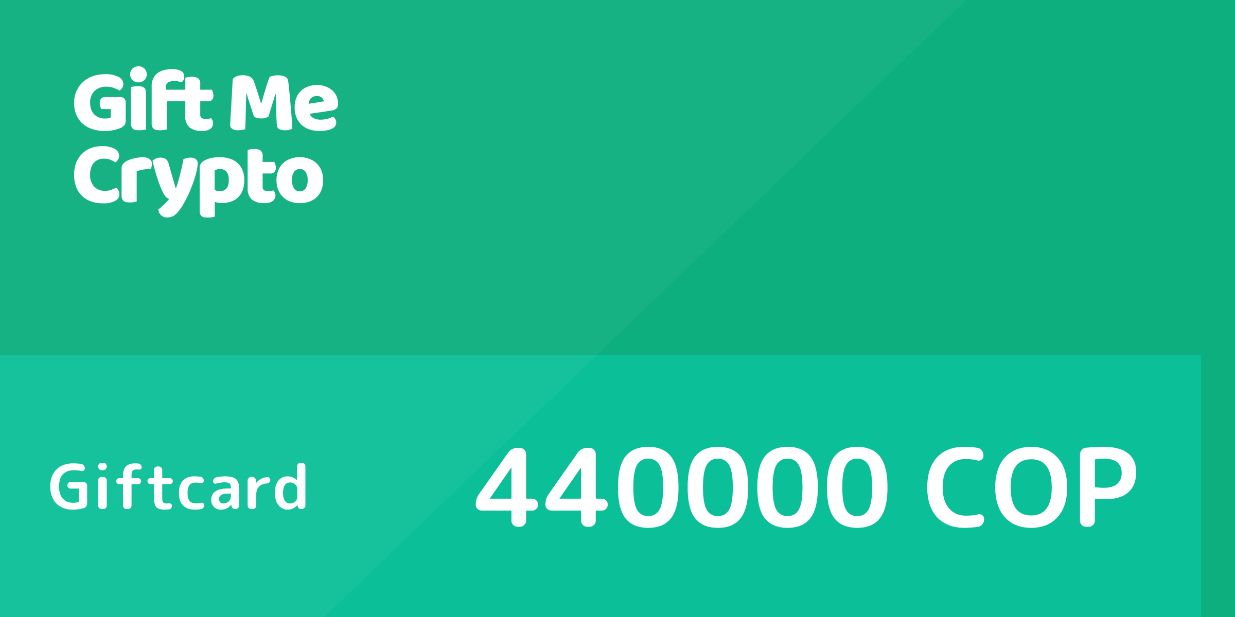 Gift Me Crypto Gift Card 440000 COP