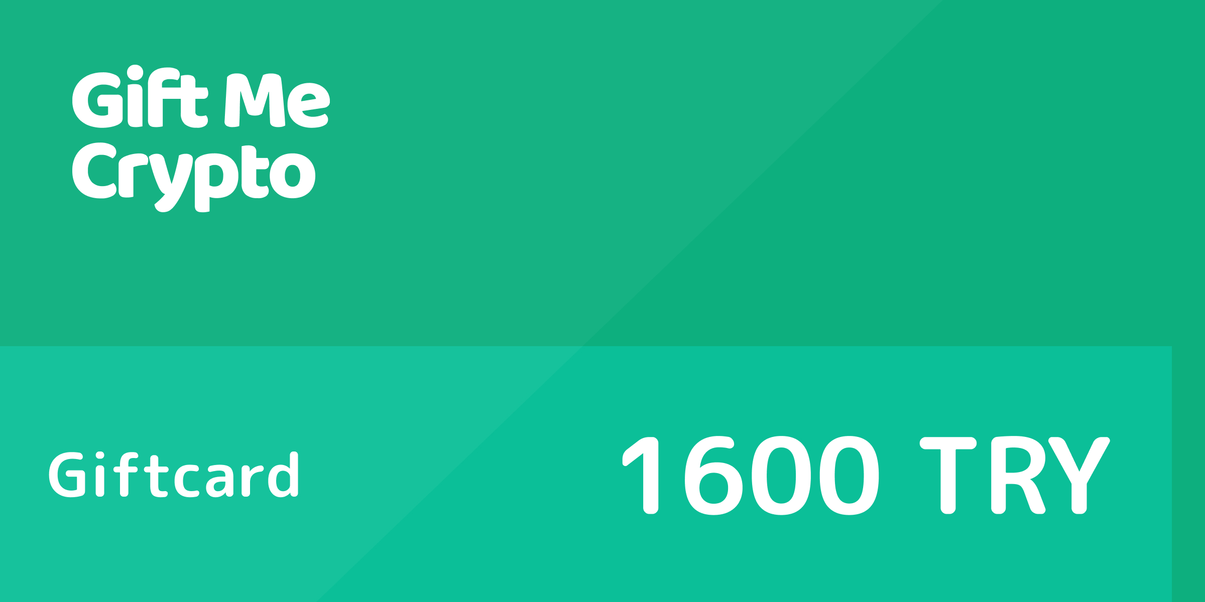 Gift Me Crypto Gift Card 1600 TRY