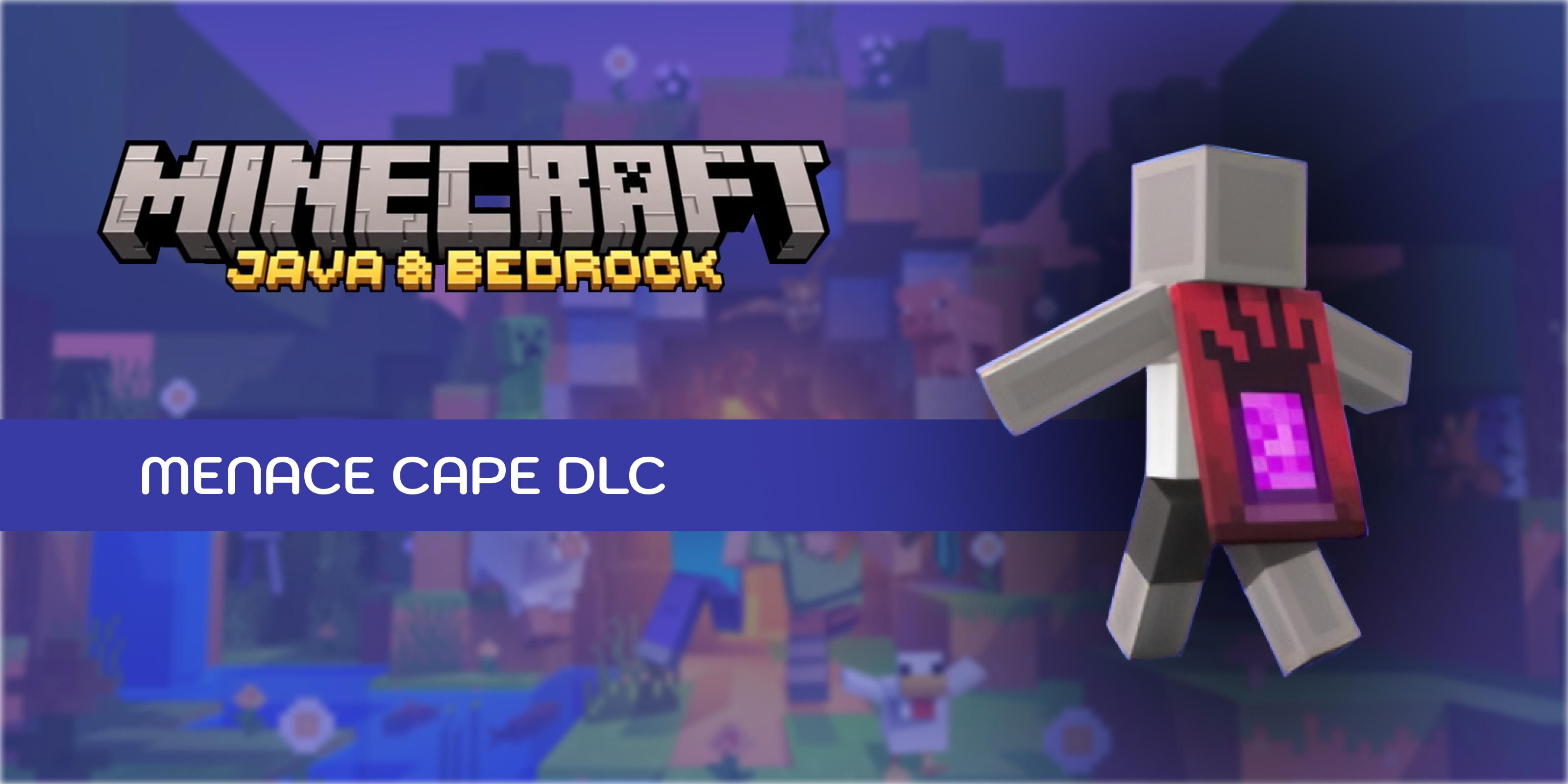 Minecraft Java and Bedrock Edition Menace Cape DLC (Xbox Series)