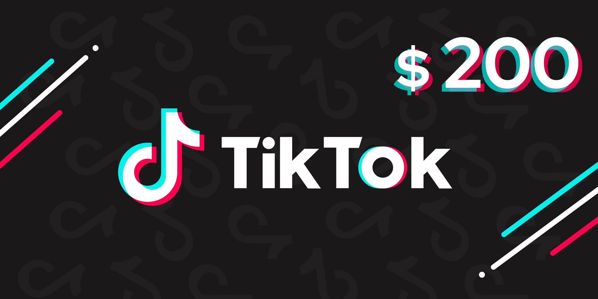 TikTok Gift Card 200 USD