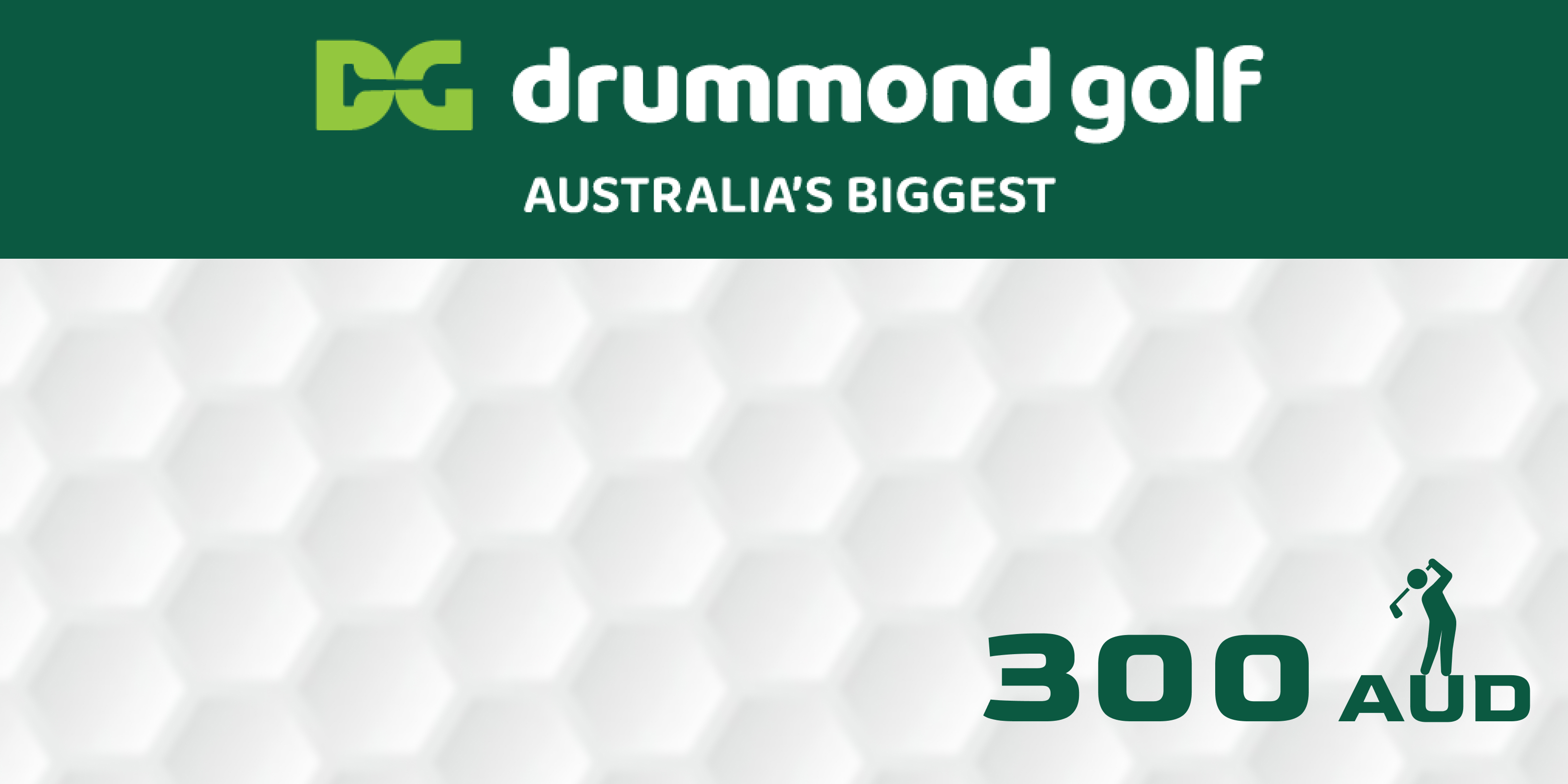 Drummond Golf Gift Card 300 AUD Drummond Golf Gift Card 300 AUD