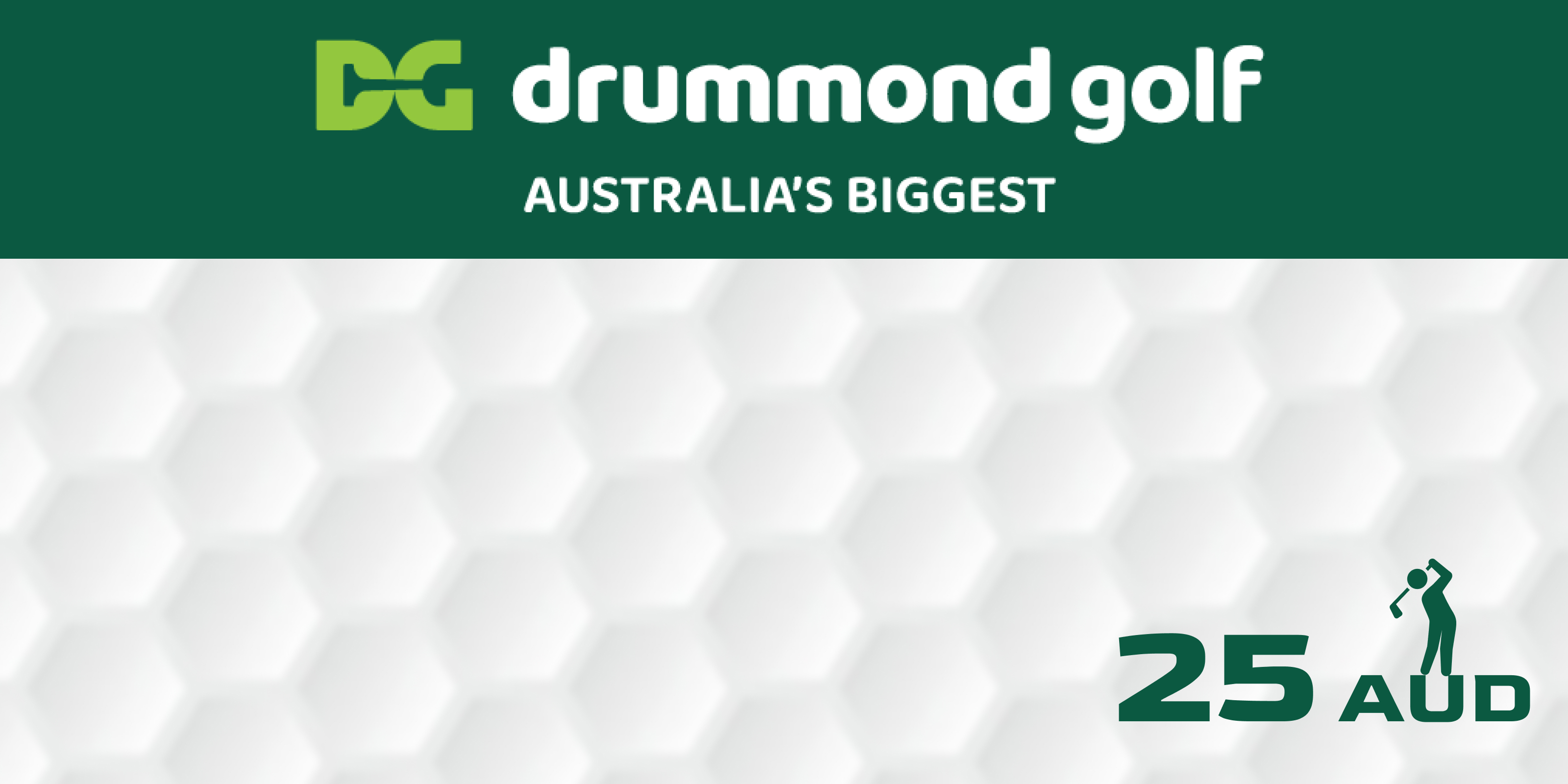 Drummond Golf Gift Card 25 AUD Drummond Golf Gift Card 25 AUD