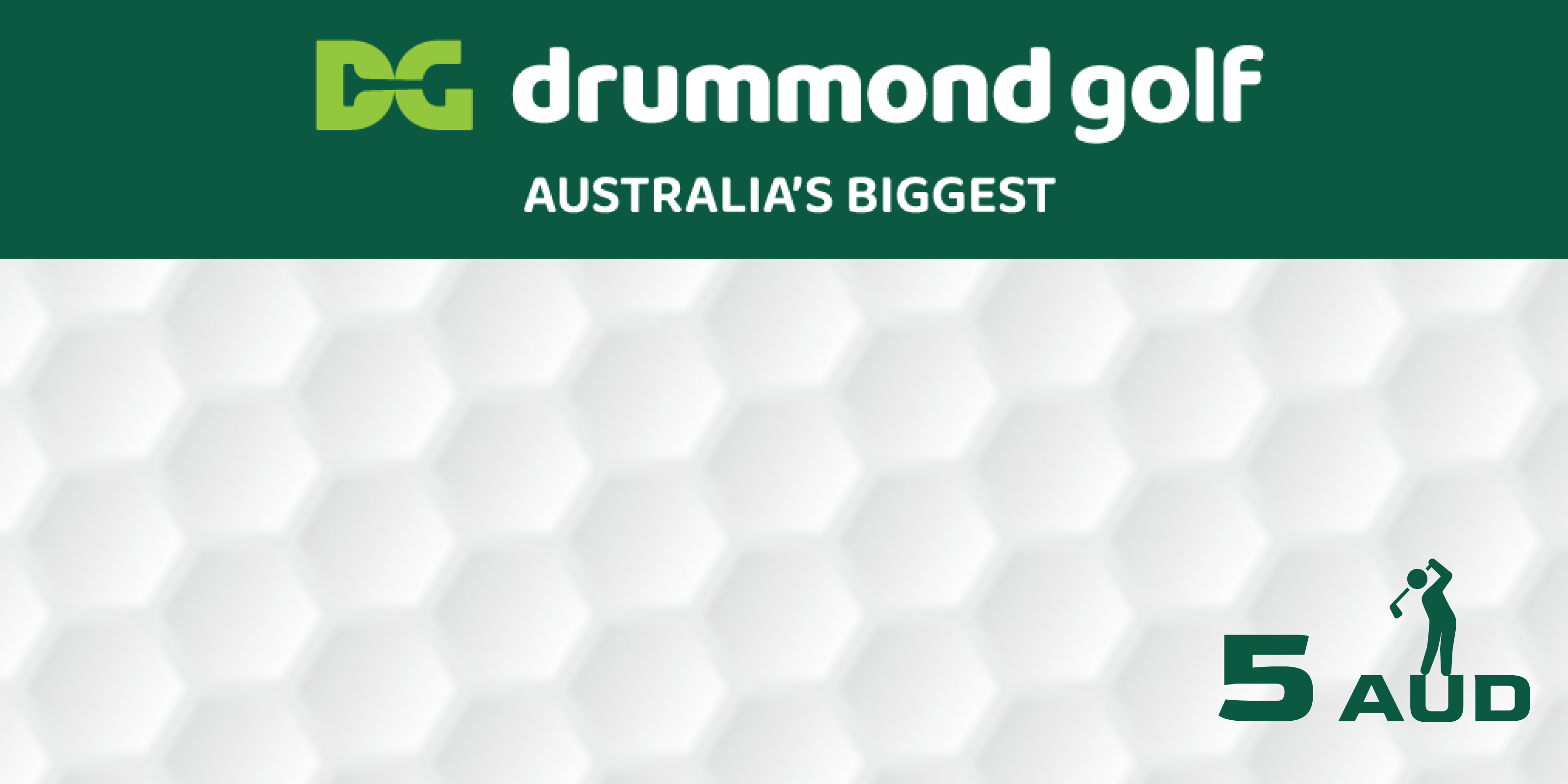Drummond Golf Gift Card 5 AUD Drummond Golf Gift Card 5 AUD
