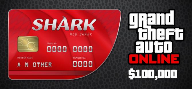 Grand Theft Auto Online The Red Shark Cash Card 100 000 (PC)