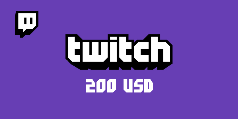 Twitch Gift Card 200 USD