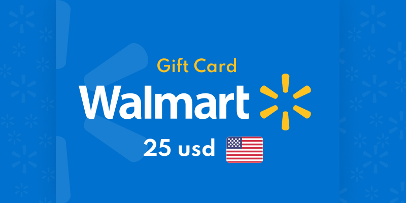 Walmart Gift Card 25 USD