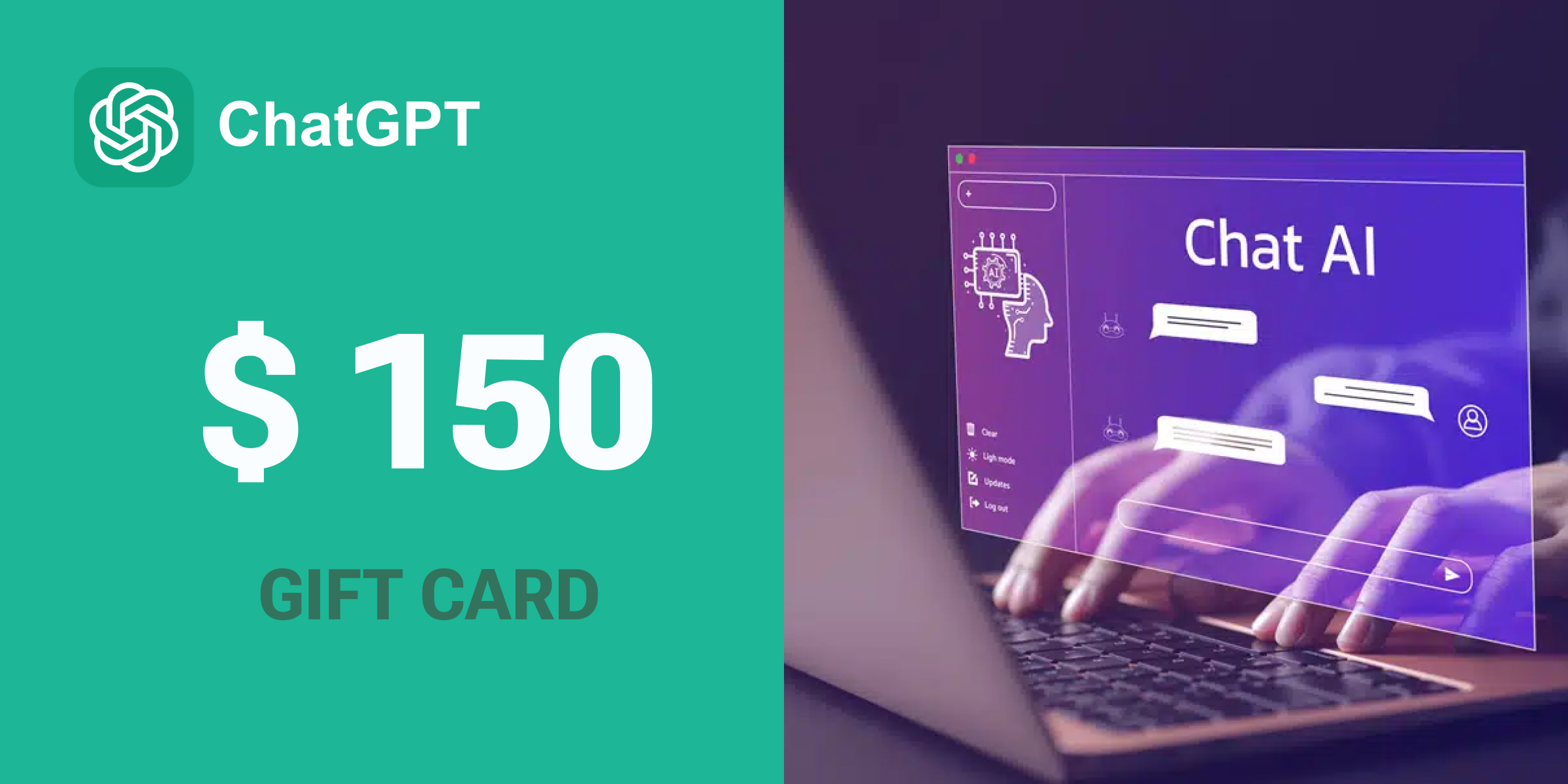 ChatGPT Gift Card 150 USD