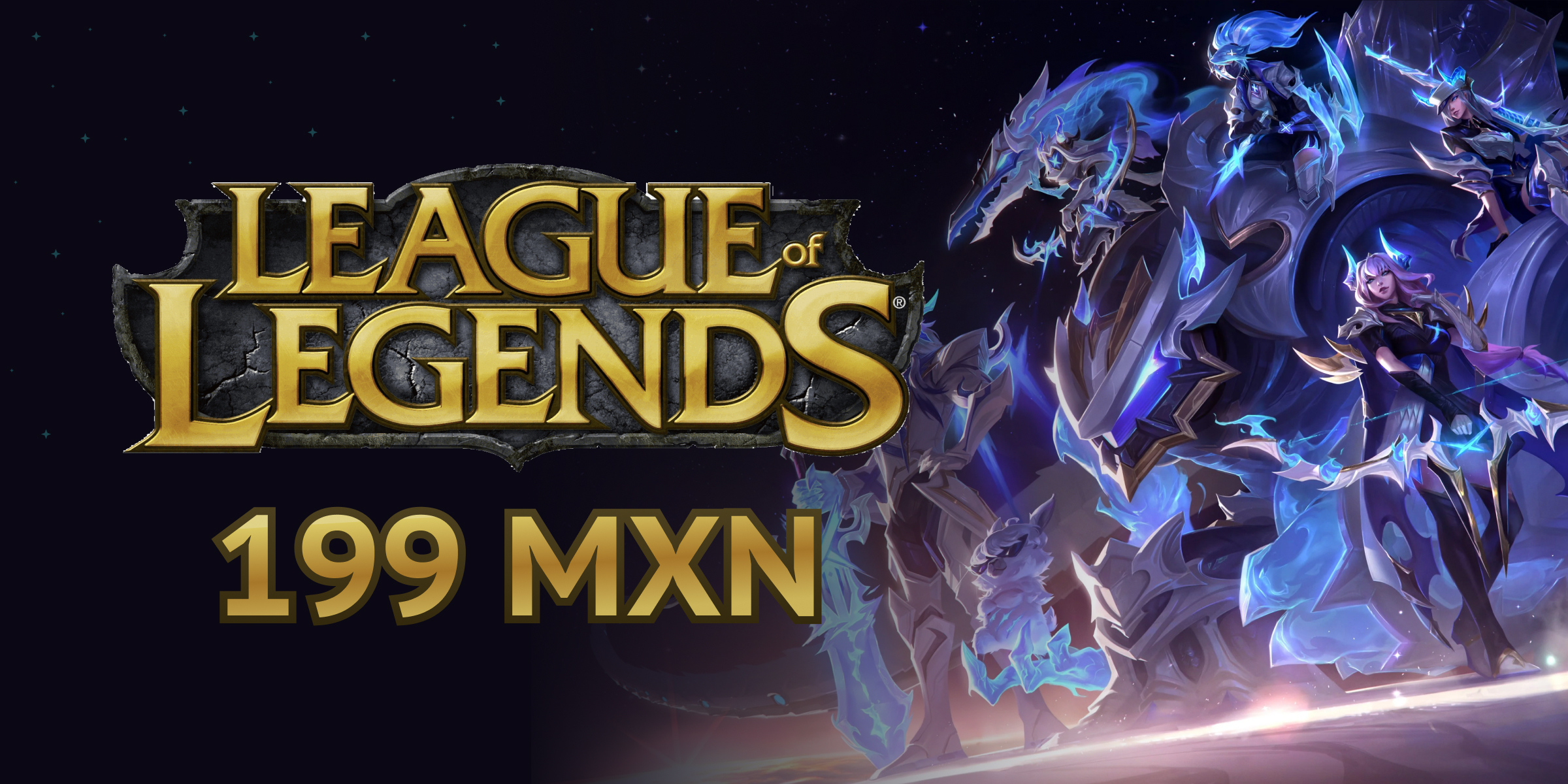 League of Legends Gift Card 199 MXN