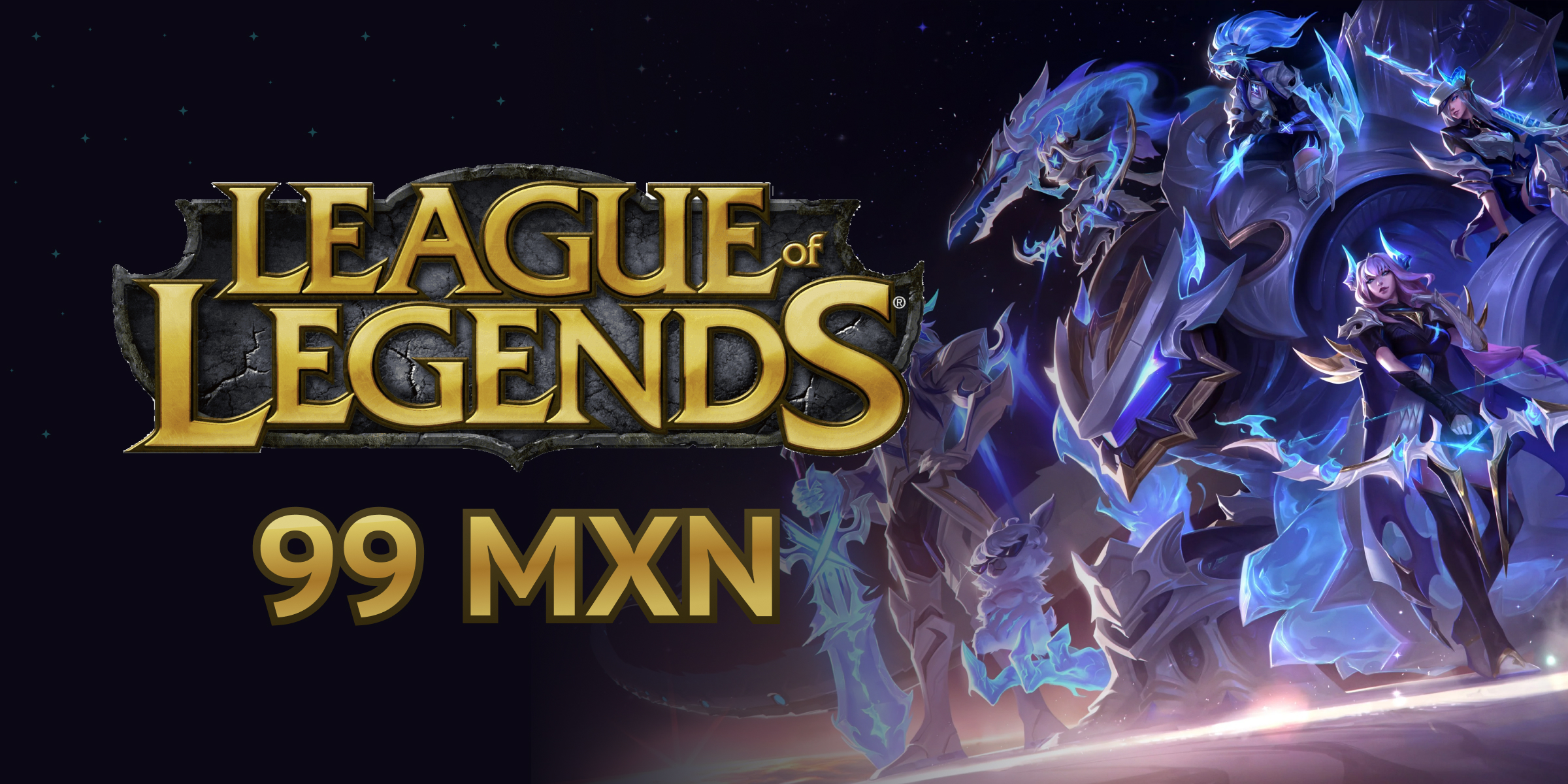 League of Legends Gift Card 99 MXN