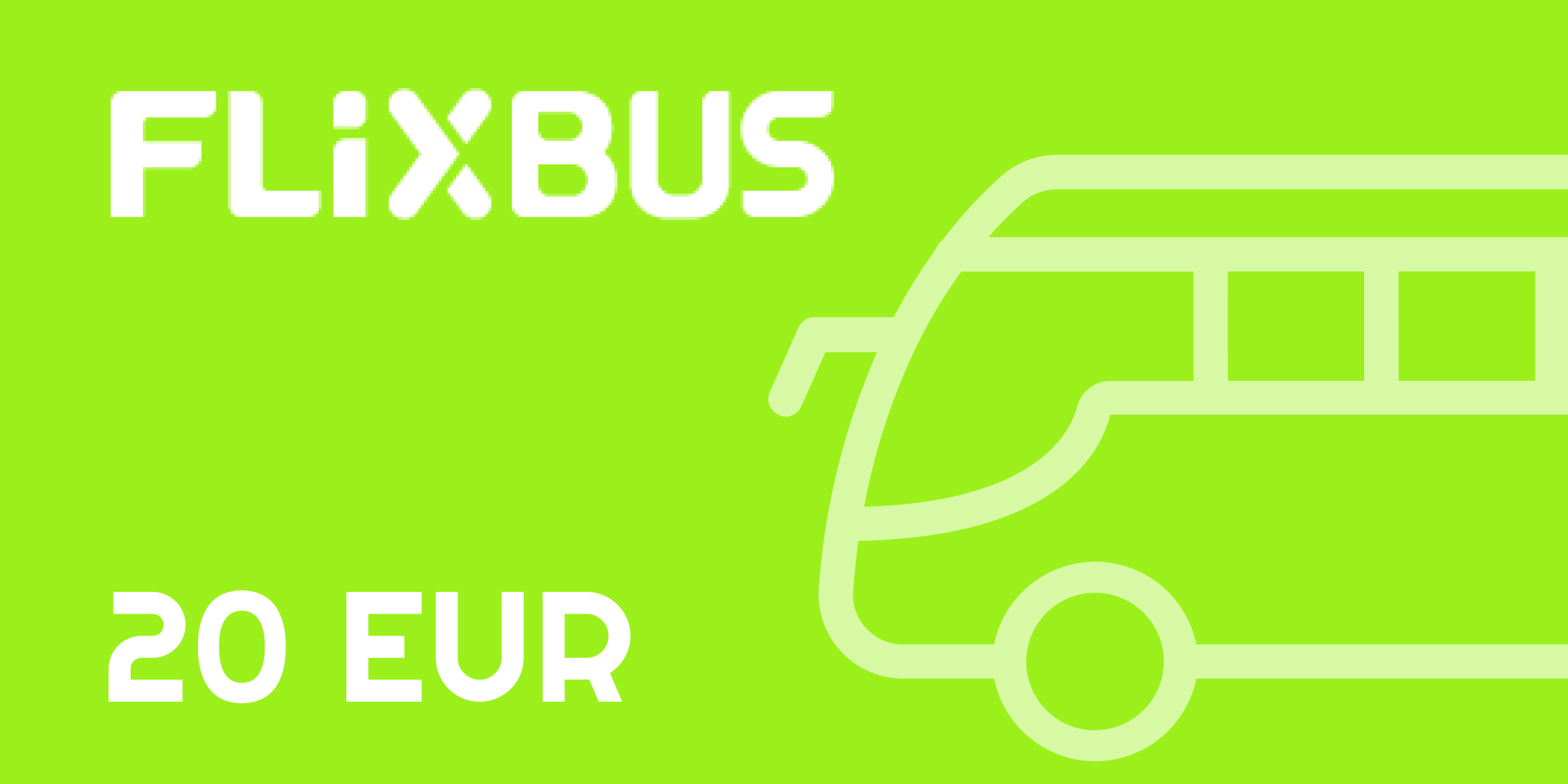 FLIXBUS Gift Card 20 EUR