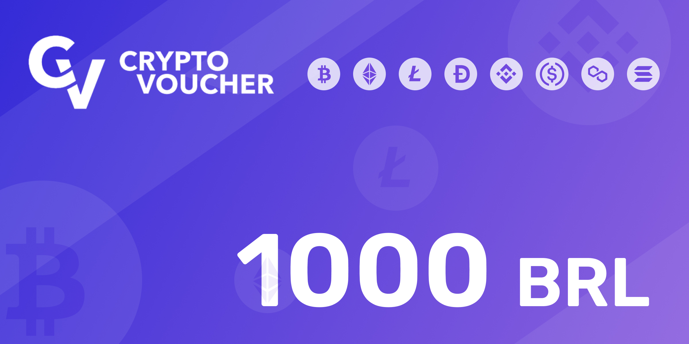 Crypto Voucher Gift Card 1000 BRL
