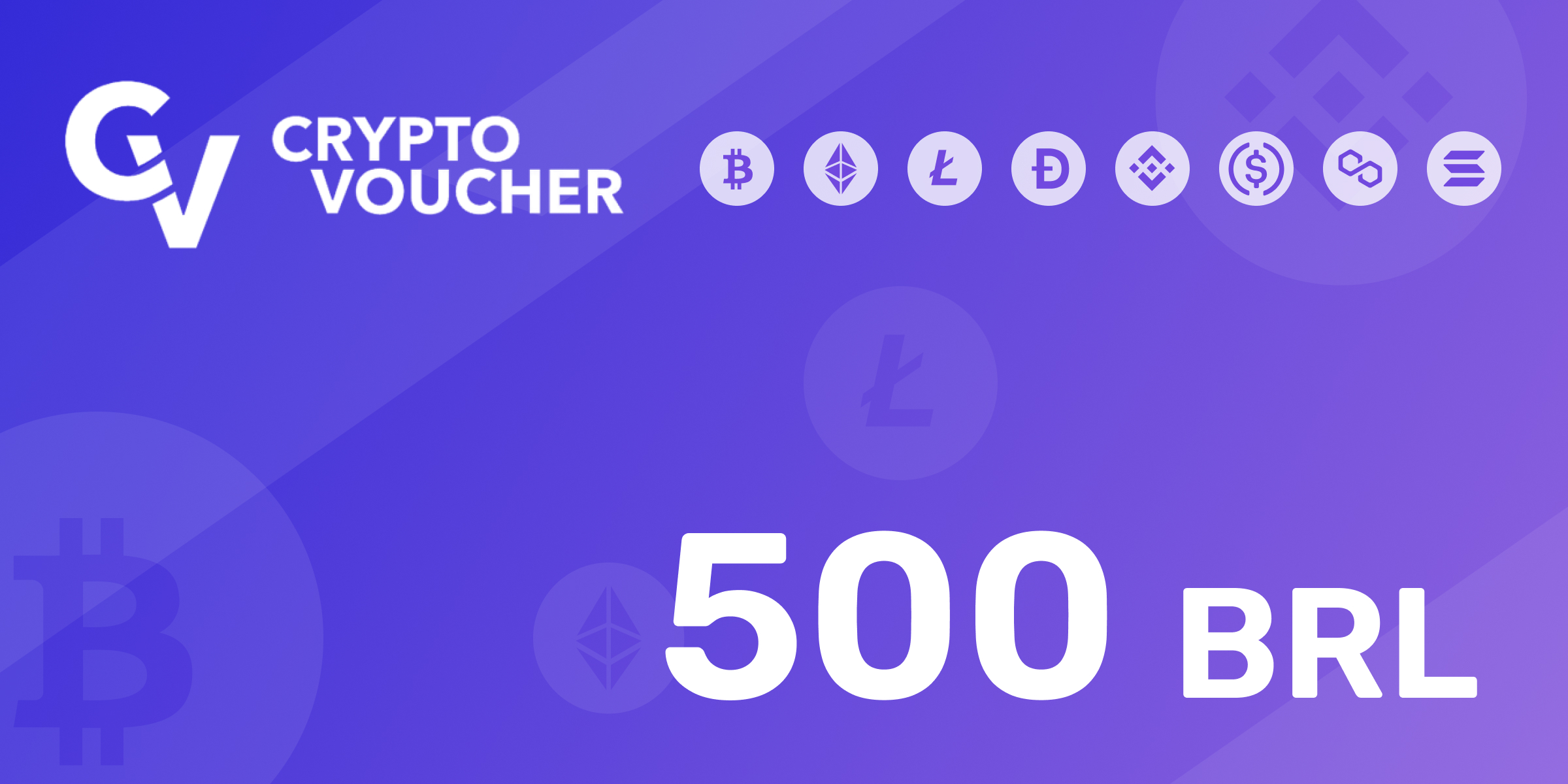 Crypto Voucher Gift Card 500 BRL