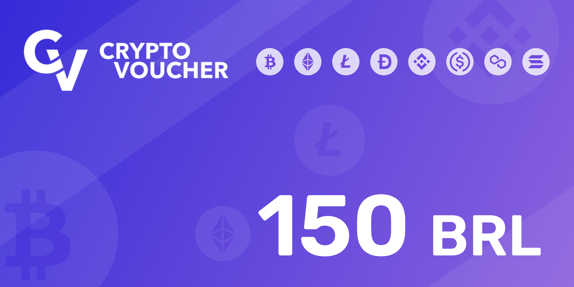 Crypto Voucher Gift Card 150 BRL