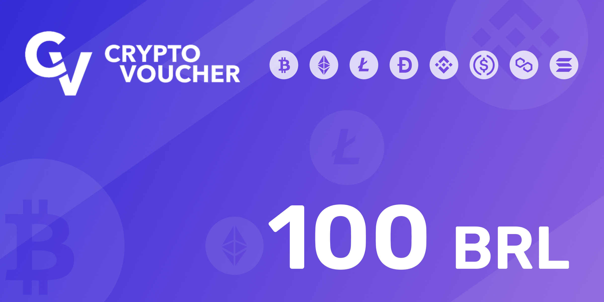 Crypto Voucher Gift Card 100 BRL