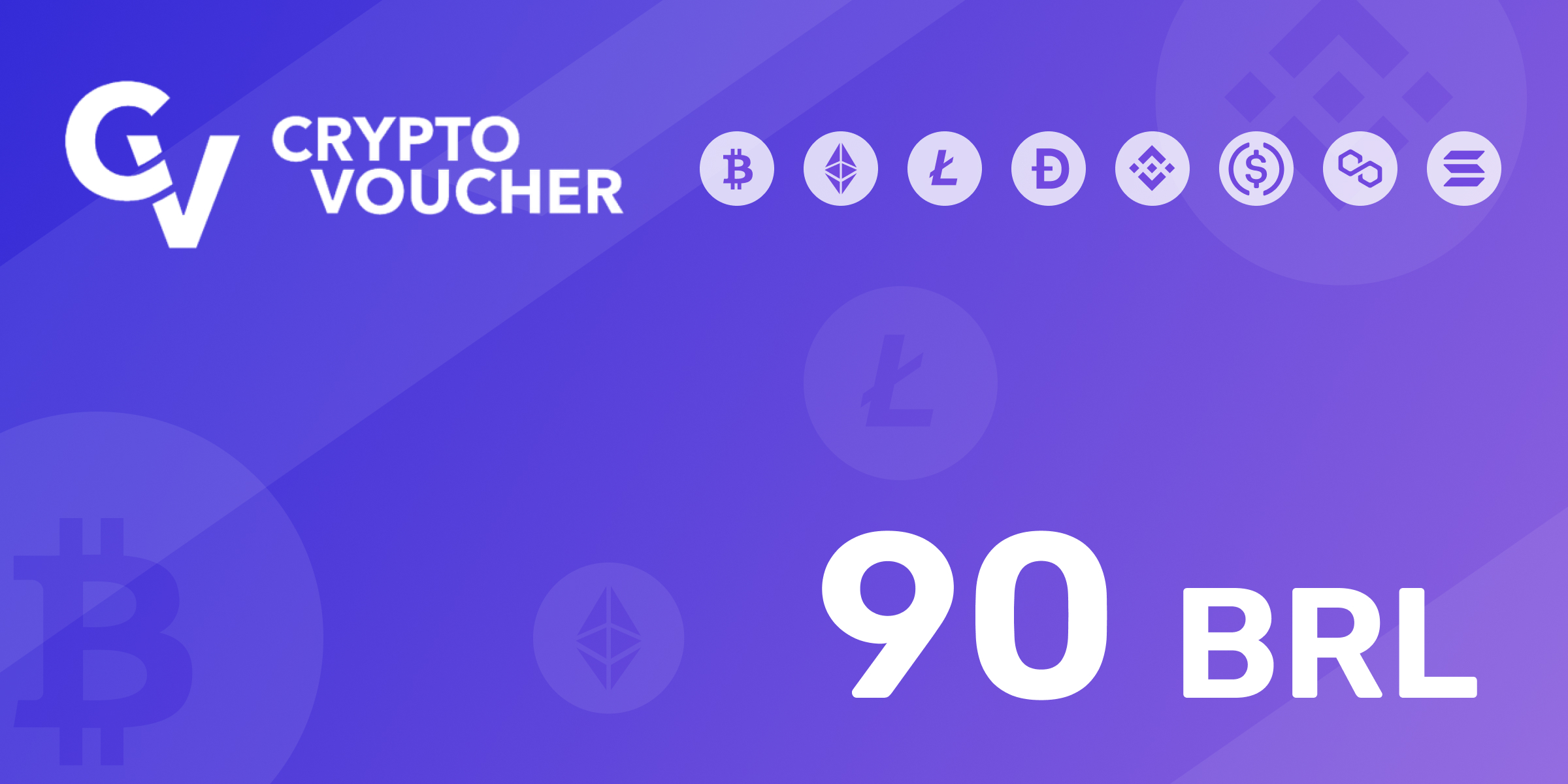 Crypto Voucher Gift Card 90 BRL