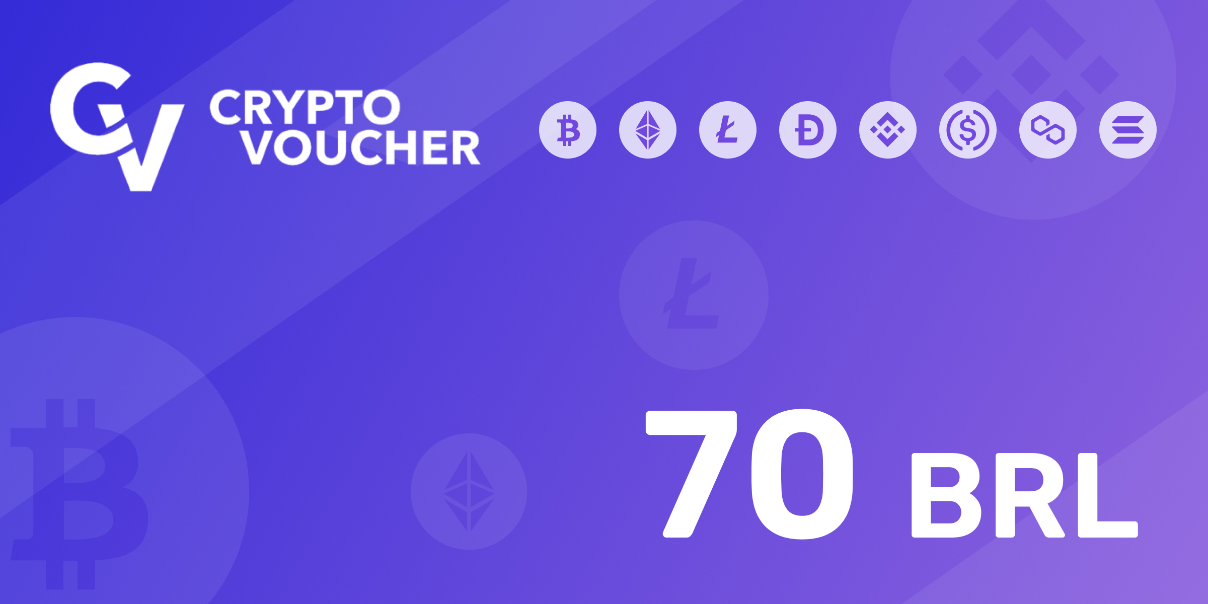 Crypto Voucher Gift Card 70 BRL