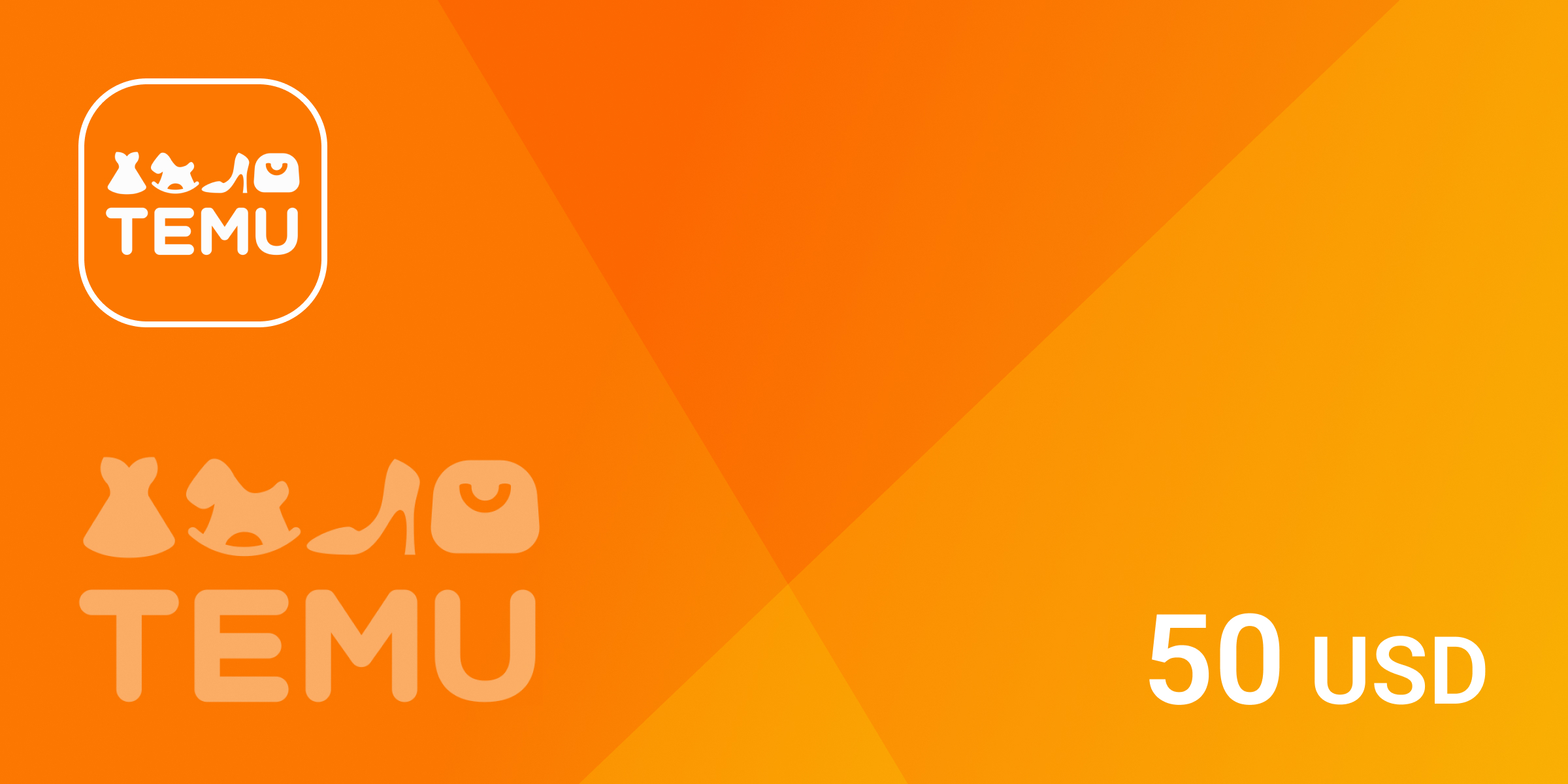 Temu Gift Card 50 USD